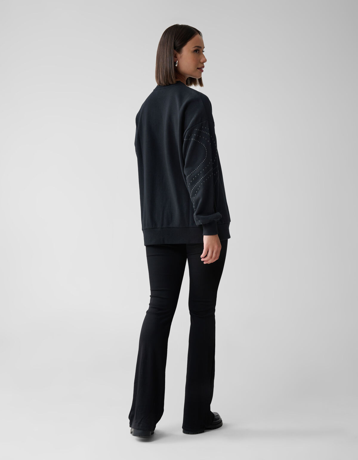 Nietenpullover Schwarz SHOEBY WOMEN