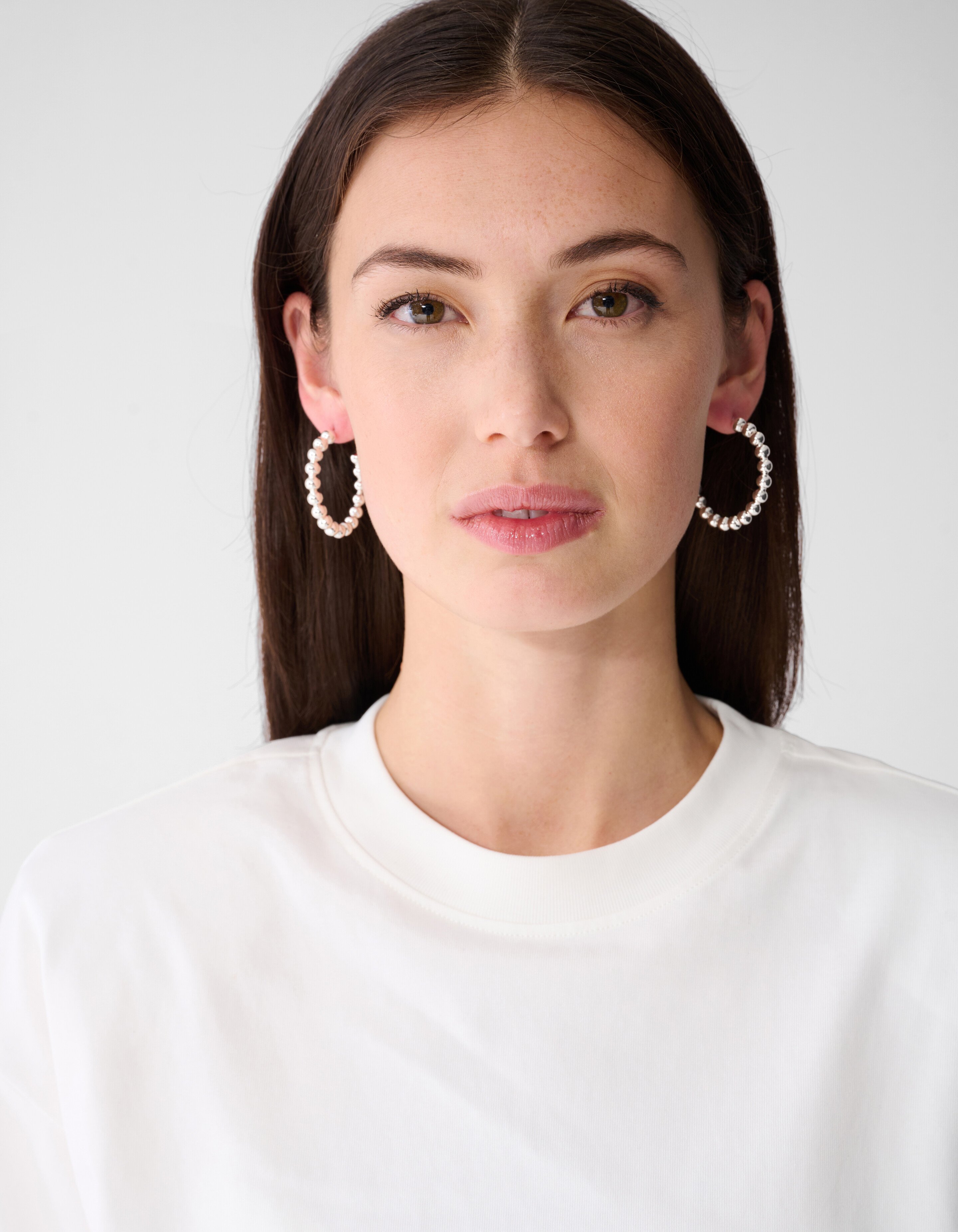 Kleine Bubble-Hoop-Ohrringe Silber SHOEBY ACCESSOIRES