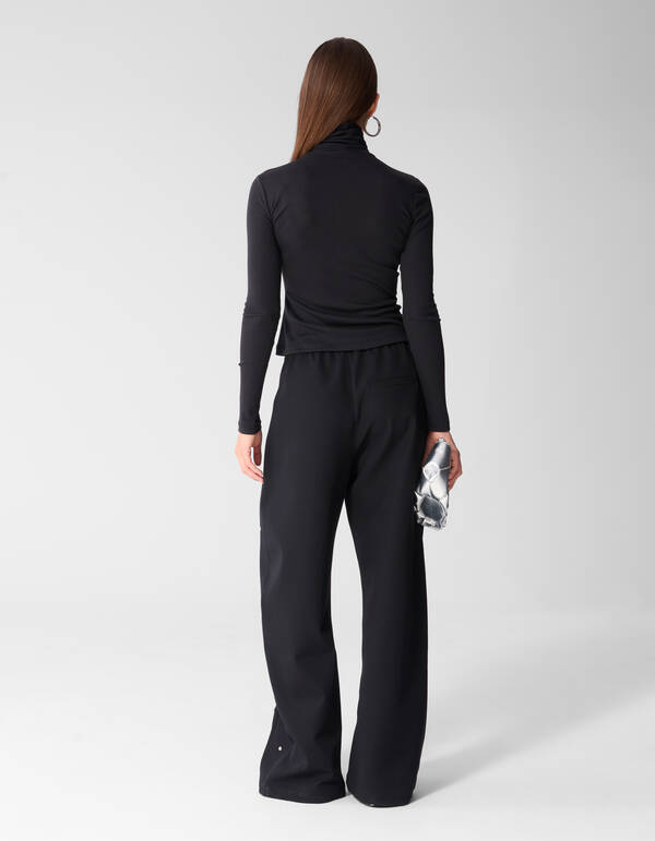 Col Neck Longsleeve Schwarz SHOEBY WOMEN