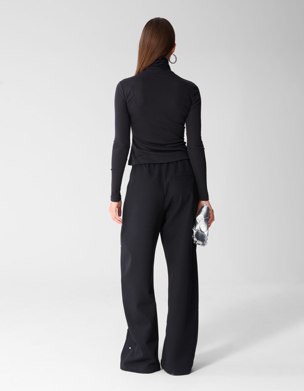 Col Neck Longsleeve Schwarz SHOEBY WOMEN