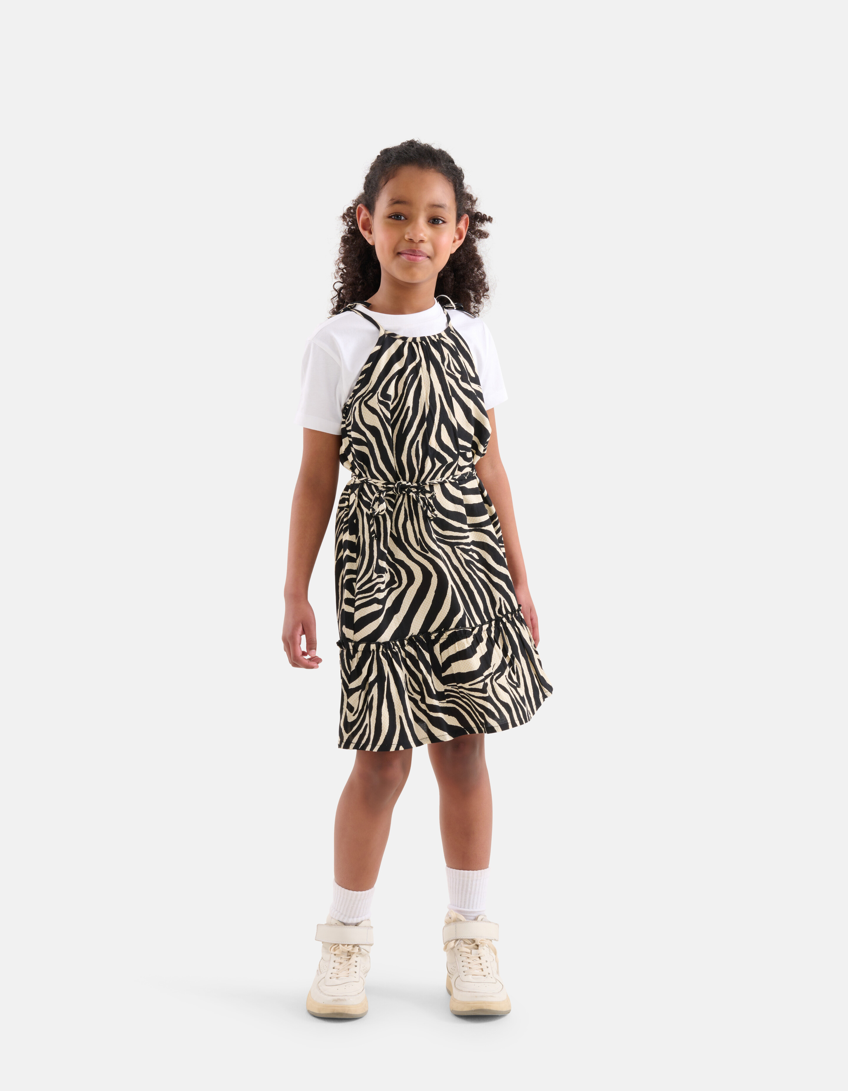 Zebrakleid Schwarz/ Off-white SHOEBY GIRLS