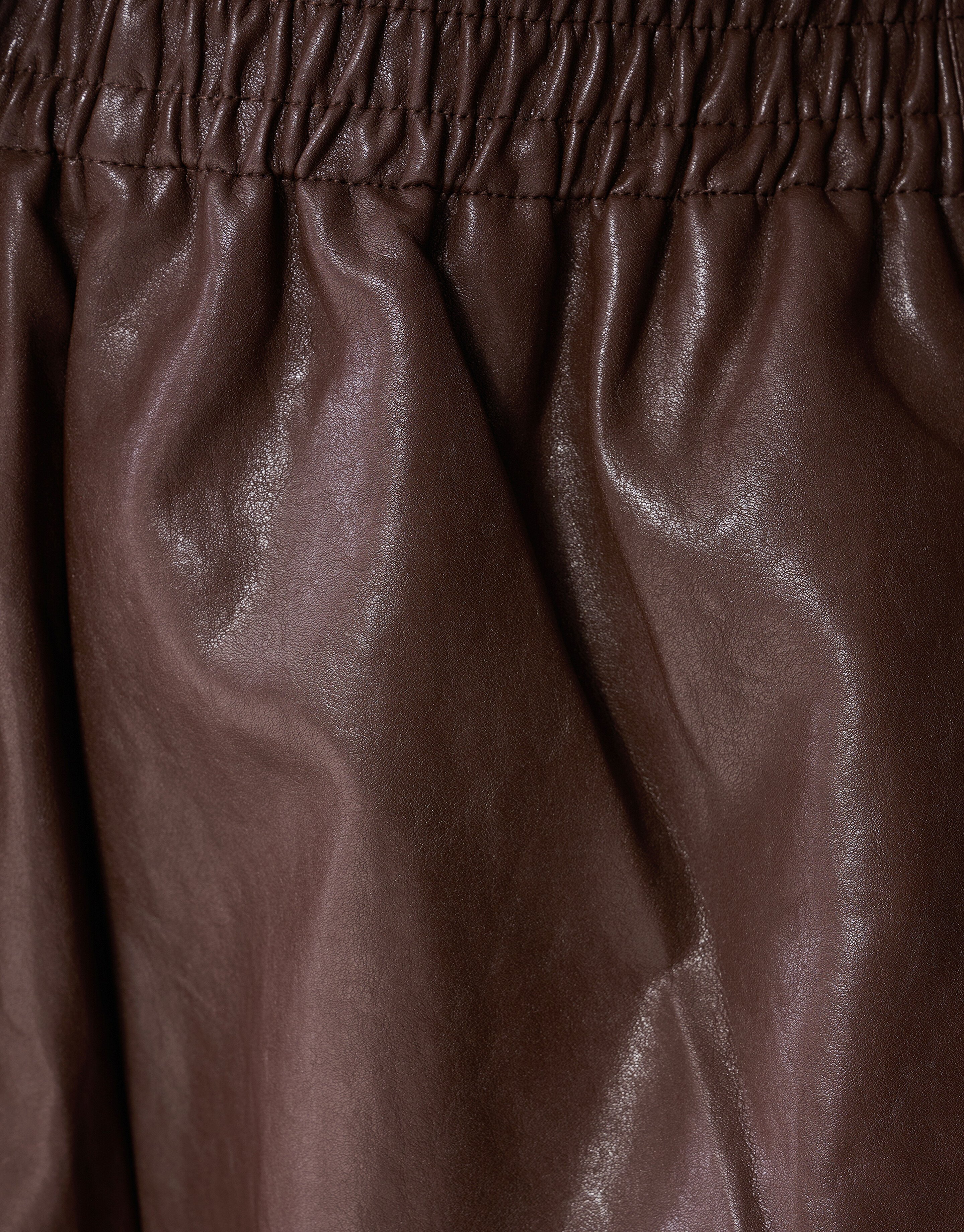 Vegane Leder-Shorts Braun SHOEBY WOMEN