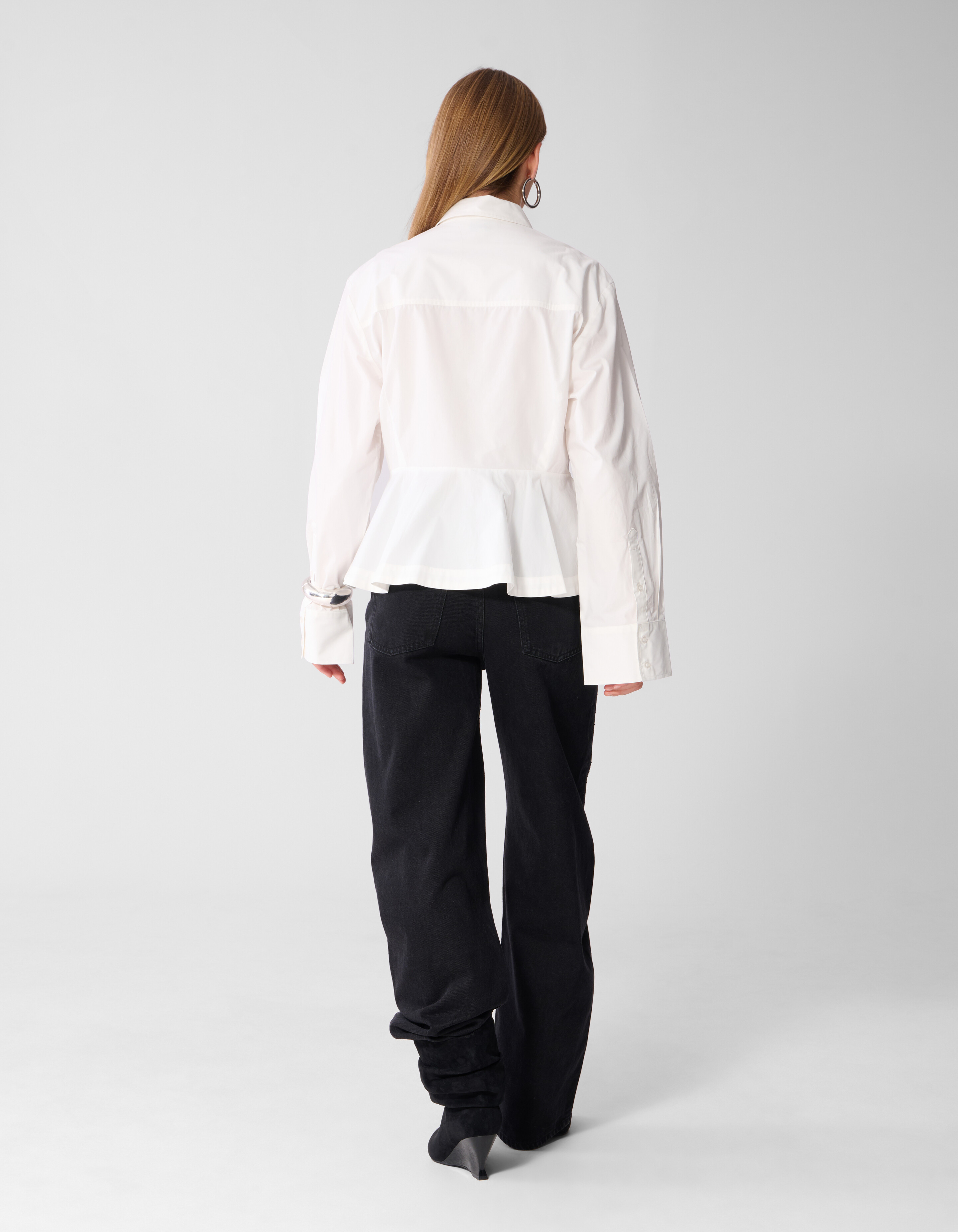 Baggy-Fit-Jeans mit Strass Schwarz SHOEBY WOMEN