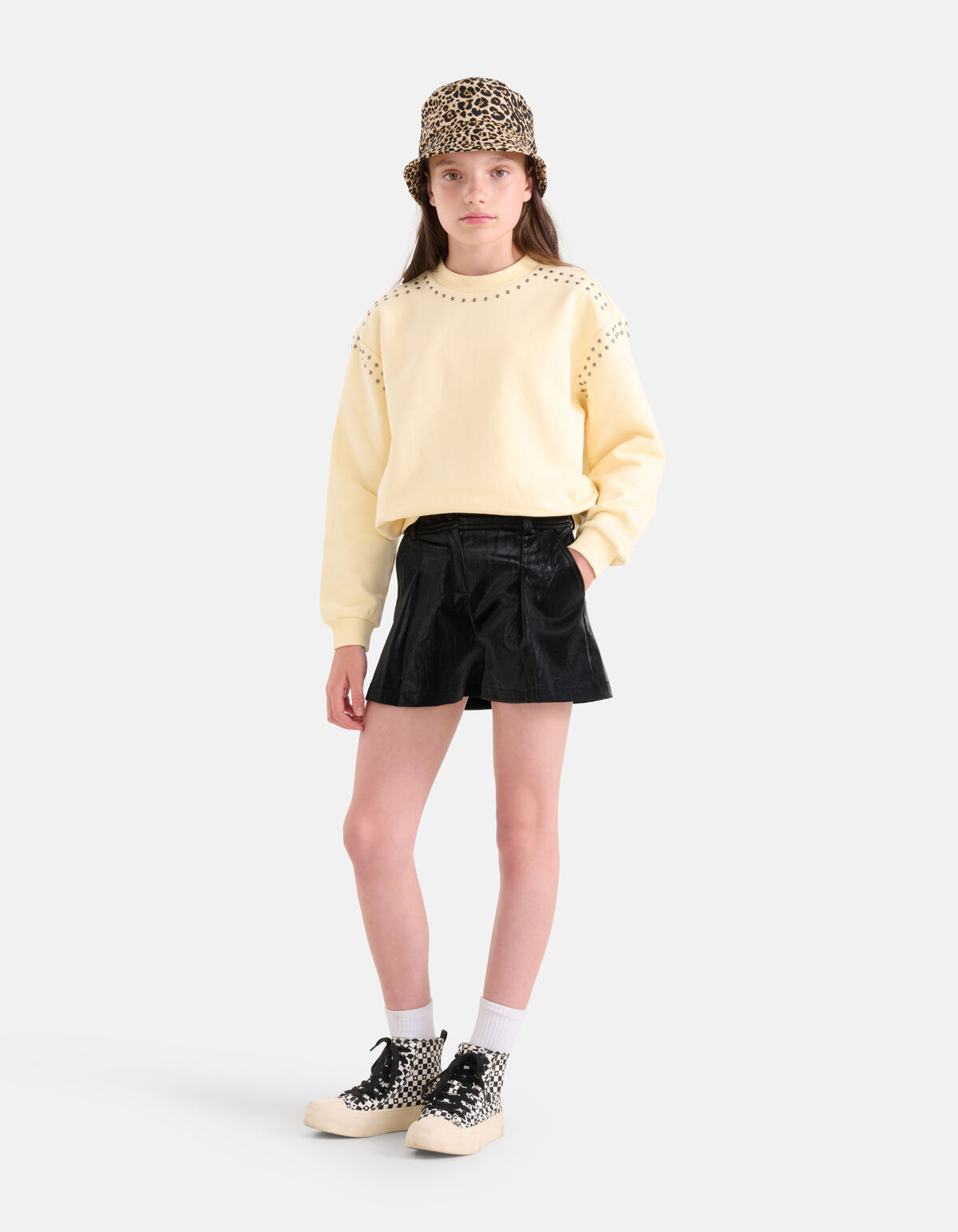Beschichtet Kurz Schwarz SHOEBY GIRLS