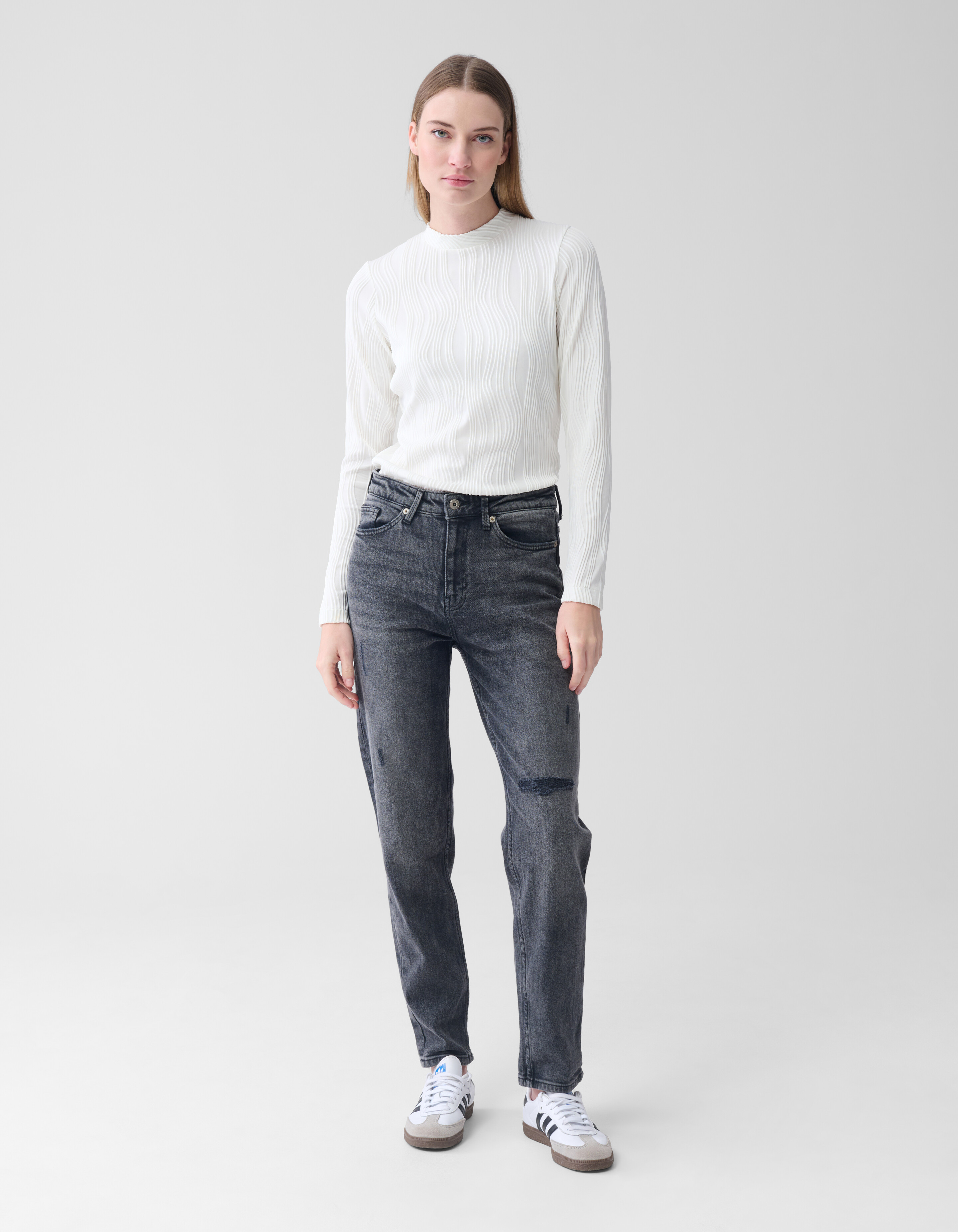 Crinkle Top Weiß SHOEBY WOMEN