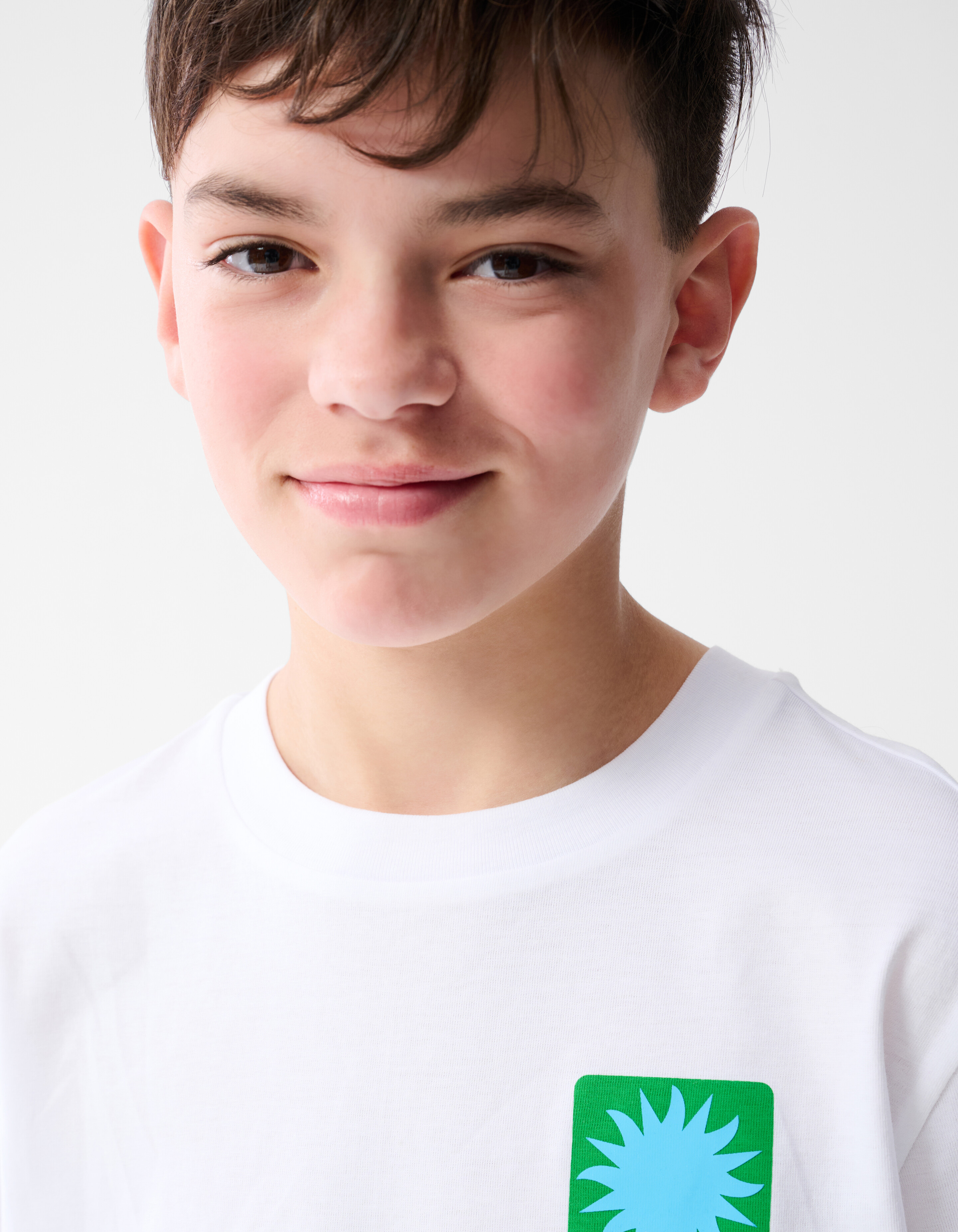 Fun Sun Artwork T-shirt Wit SHOEBY BOYS