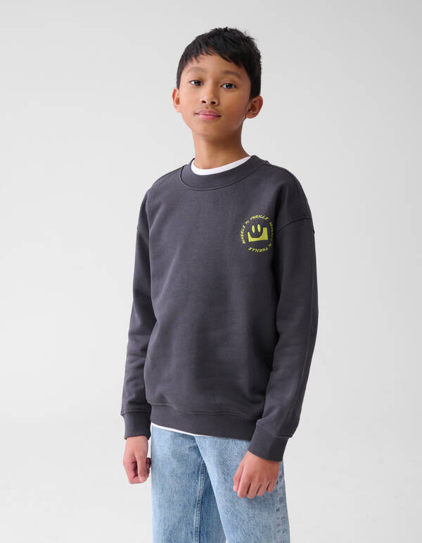 Artwork Pullover Dunkelgrau SHOEBY BOYS