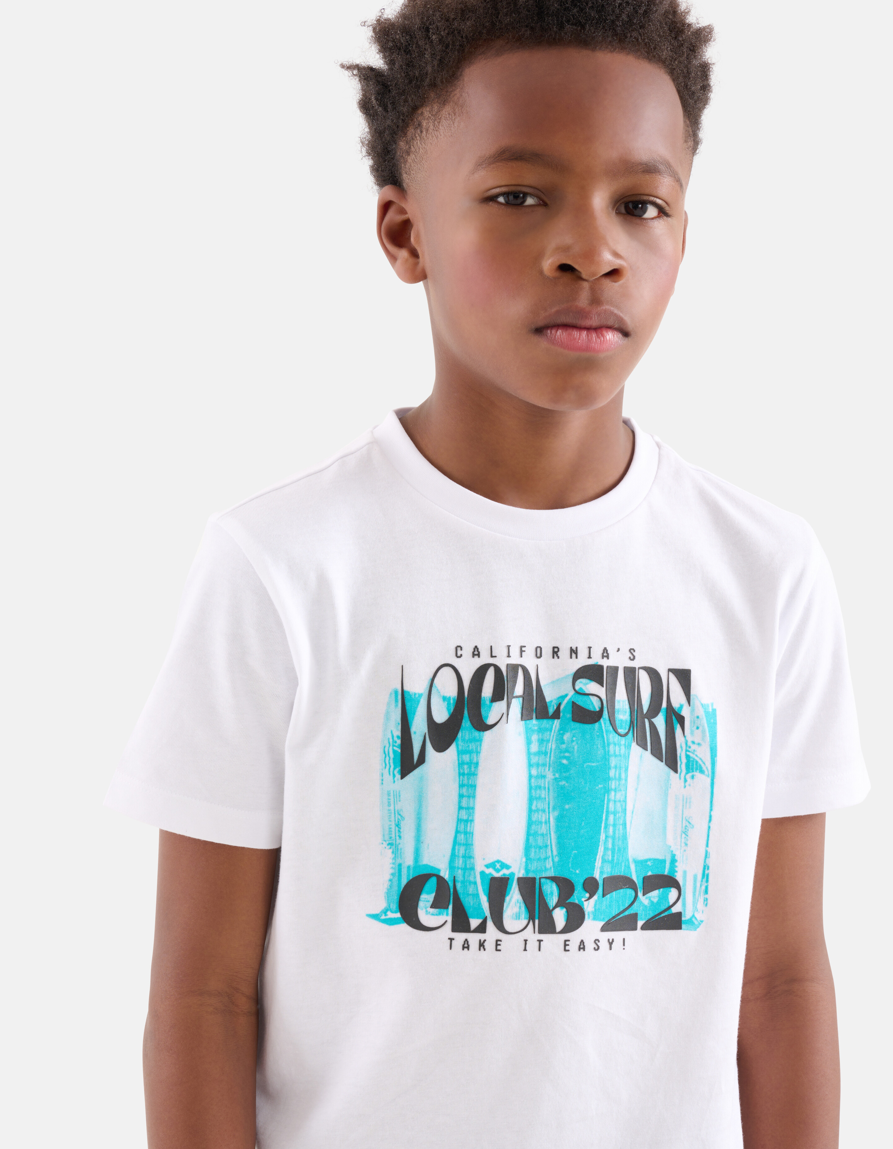 Print-T-Shirt Weiß SHOEBY BOYS