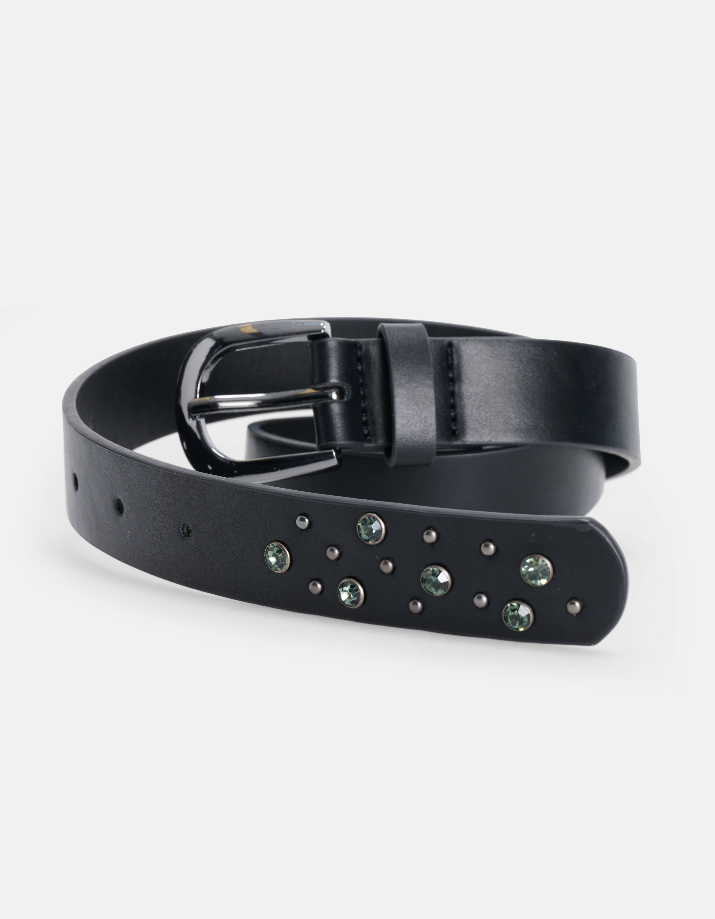 Gürtel mit Strasssteinen Schwarz SHOEBY ACCESSOIRES