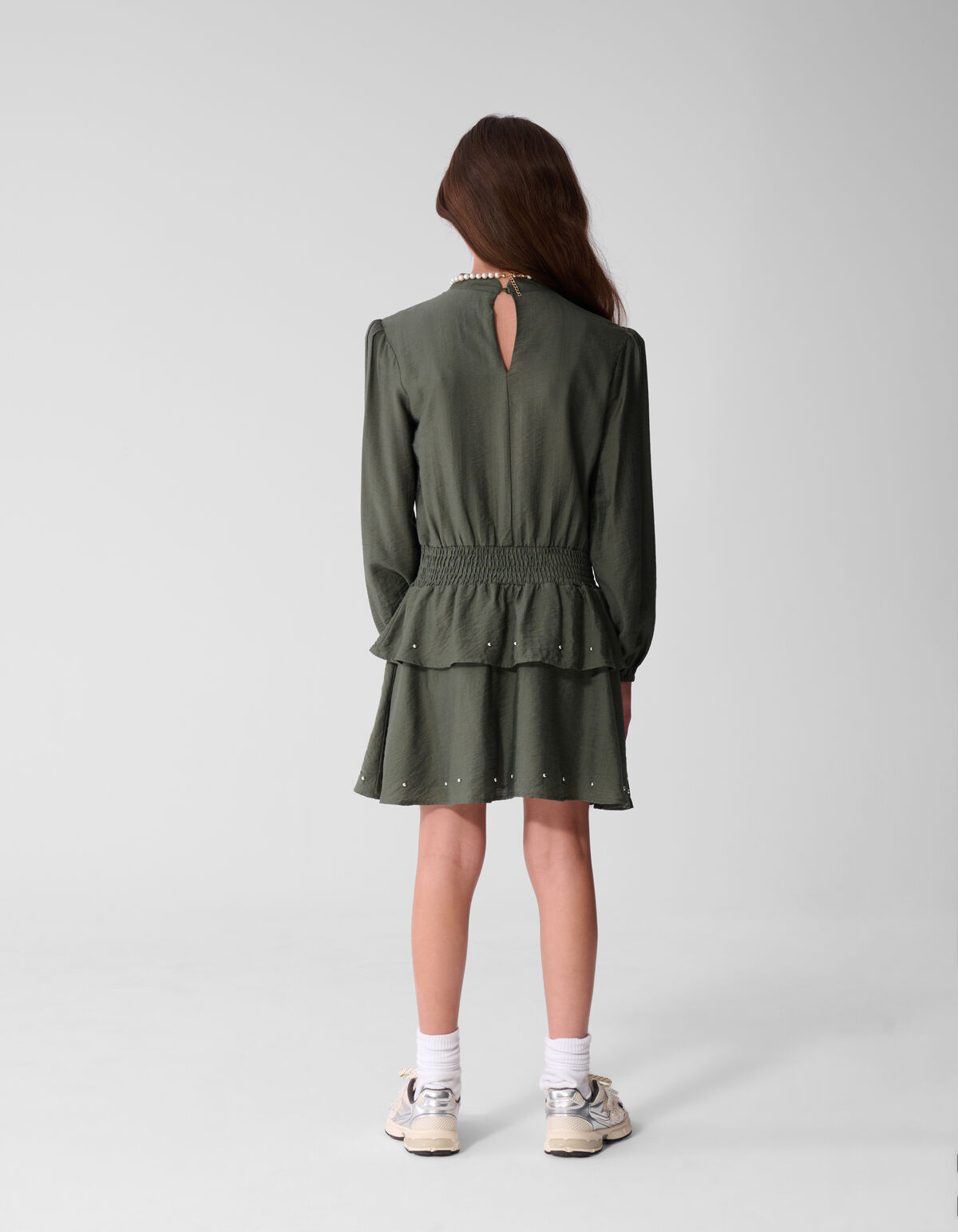 Stud Kleid dunkelgr&uuml;n SHOEBY GIRLS