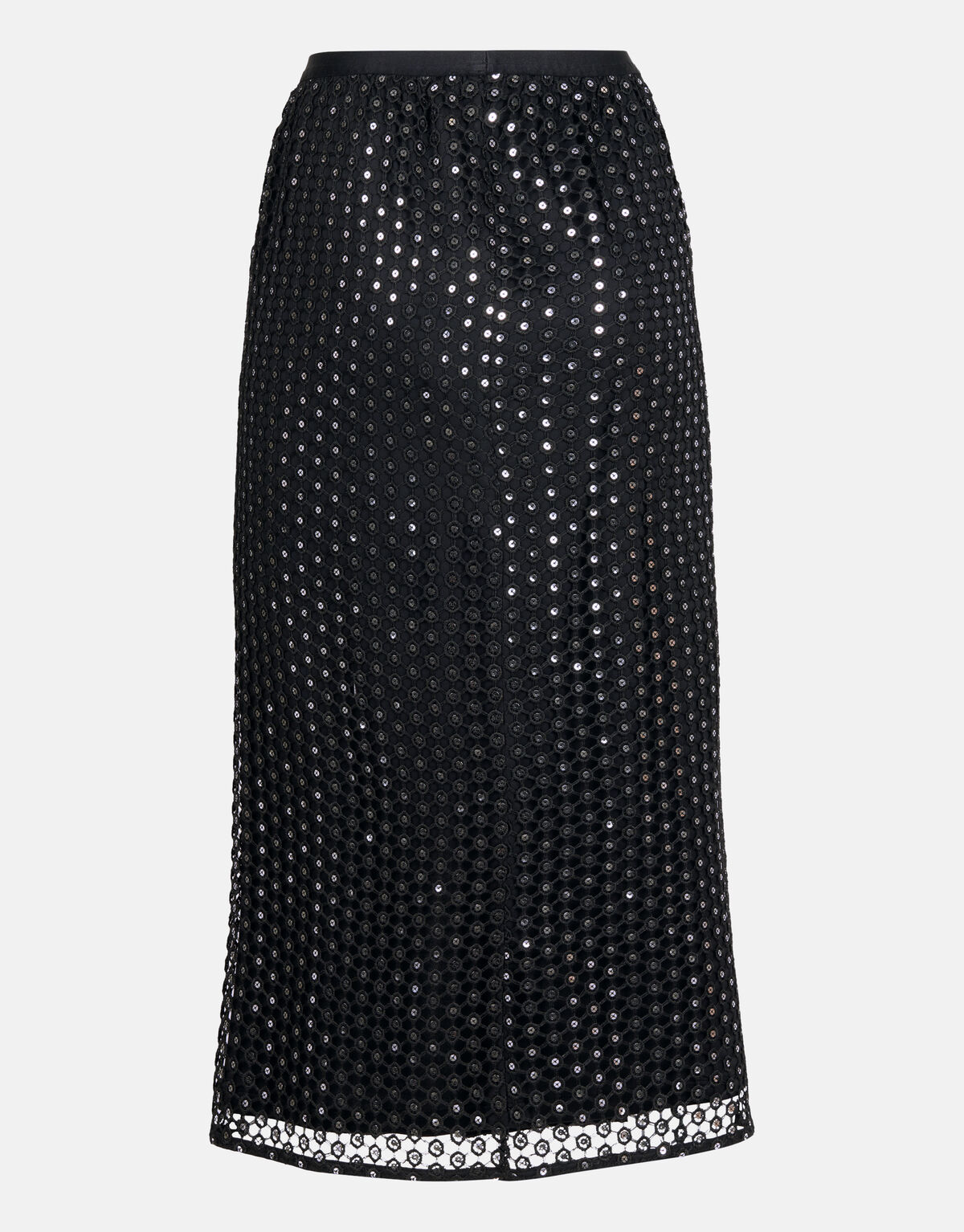 Spitzenrock mit Glitzer Schwarz SHOEBY WOMEN