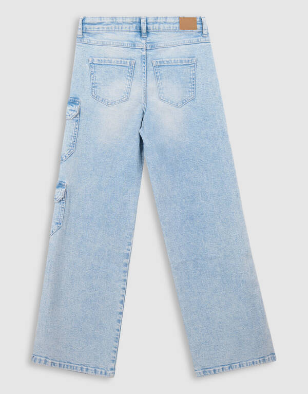 Pocket Straight Fit Jeans Blau SHOEBY GIRLS