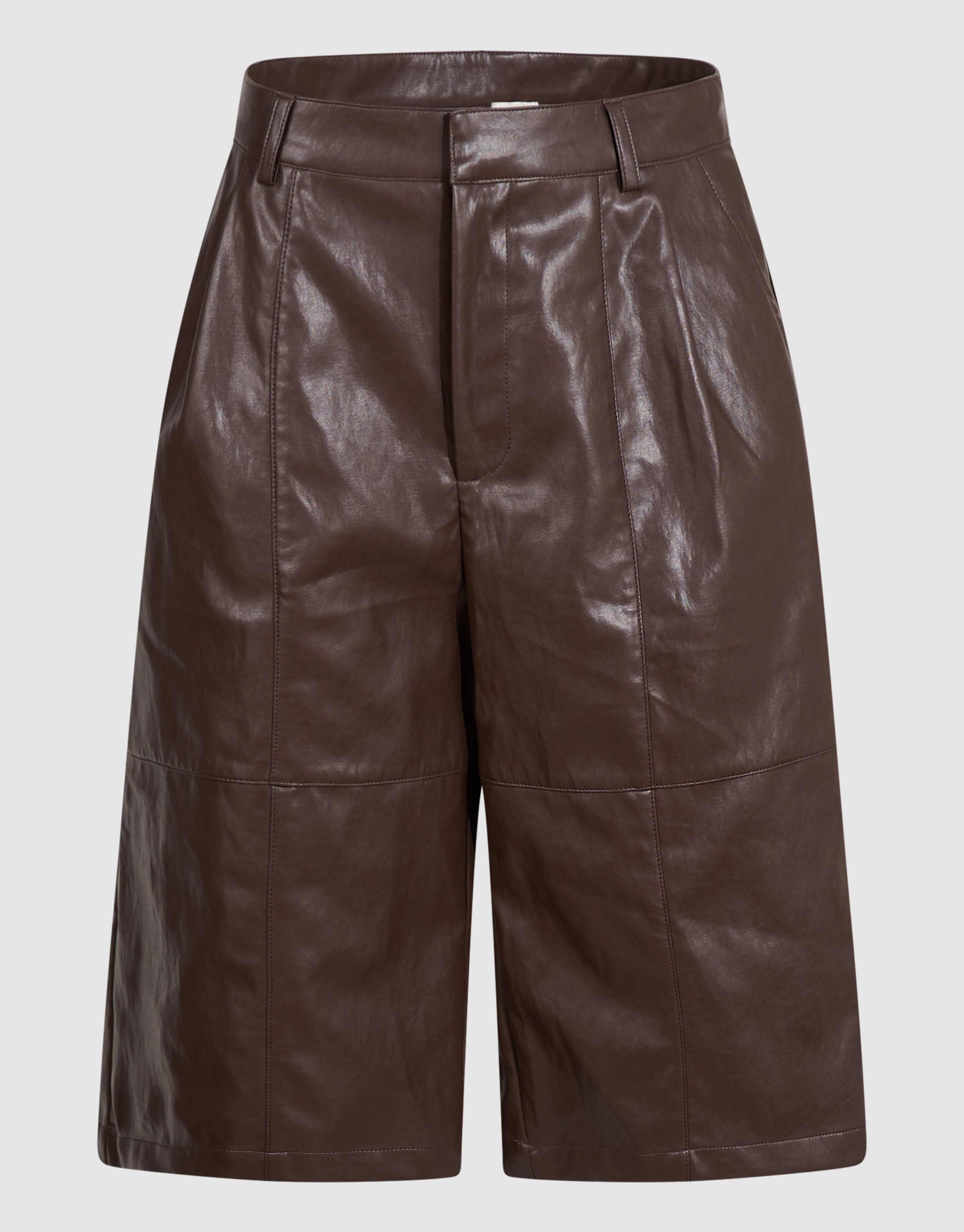 Vegan Leren Bermuda Donkerbruin By Mieke SHOEBY WOMEN