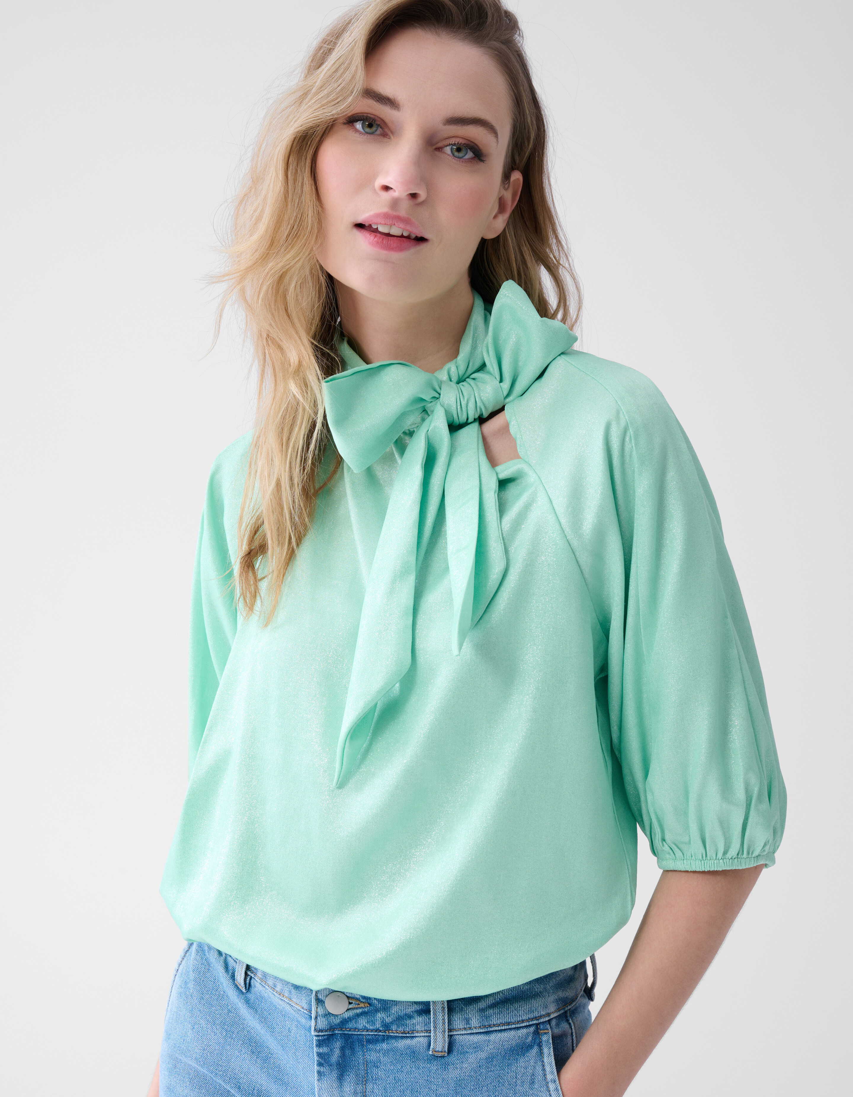 Shine Bluse Hellgrün SHOEBY WOMEN