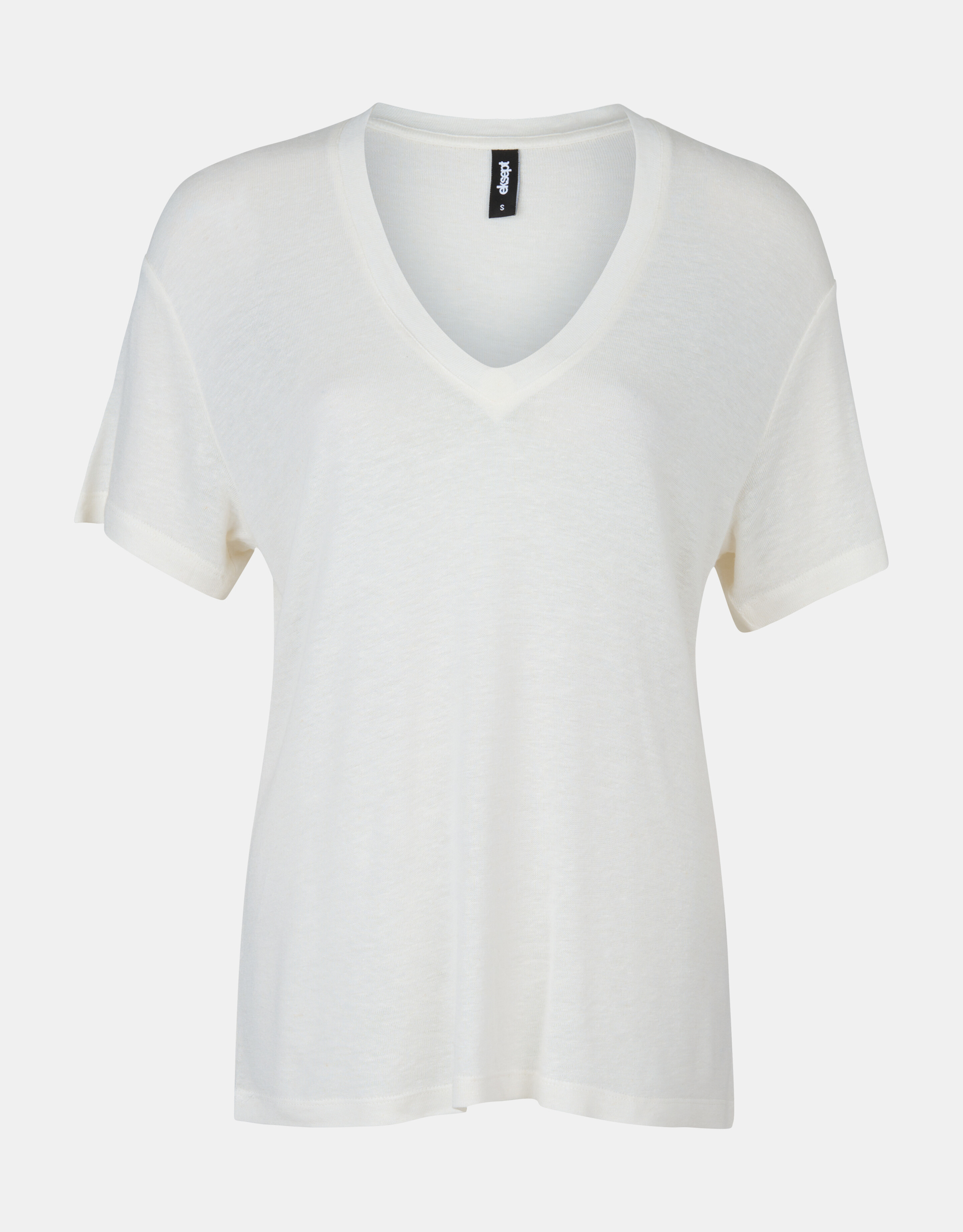 Leinenmix T-Shirt Weiß EKSEPT