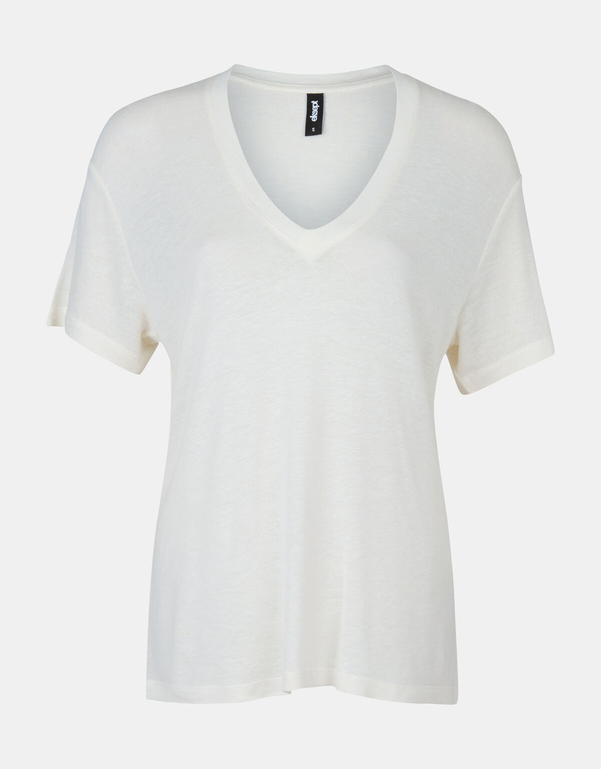 Leinenmix T-Shirt Weiß EKSEPT