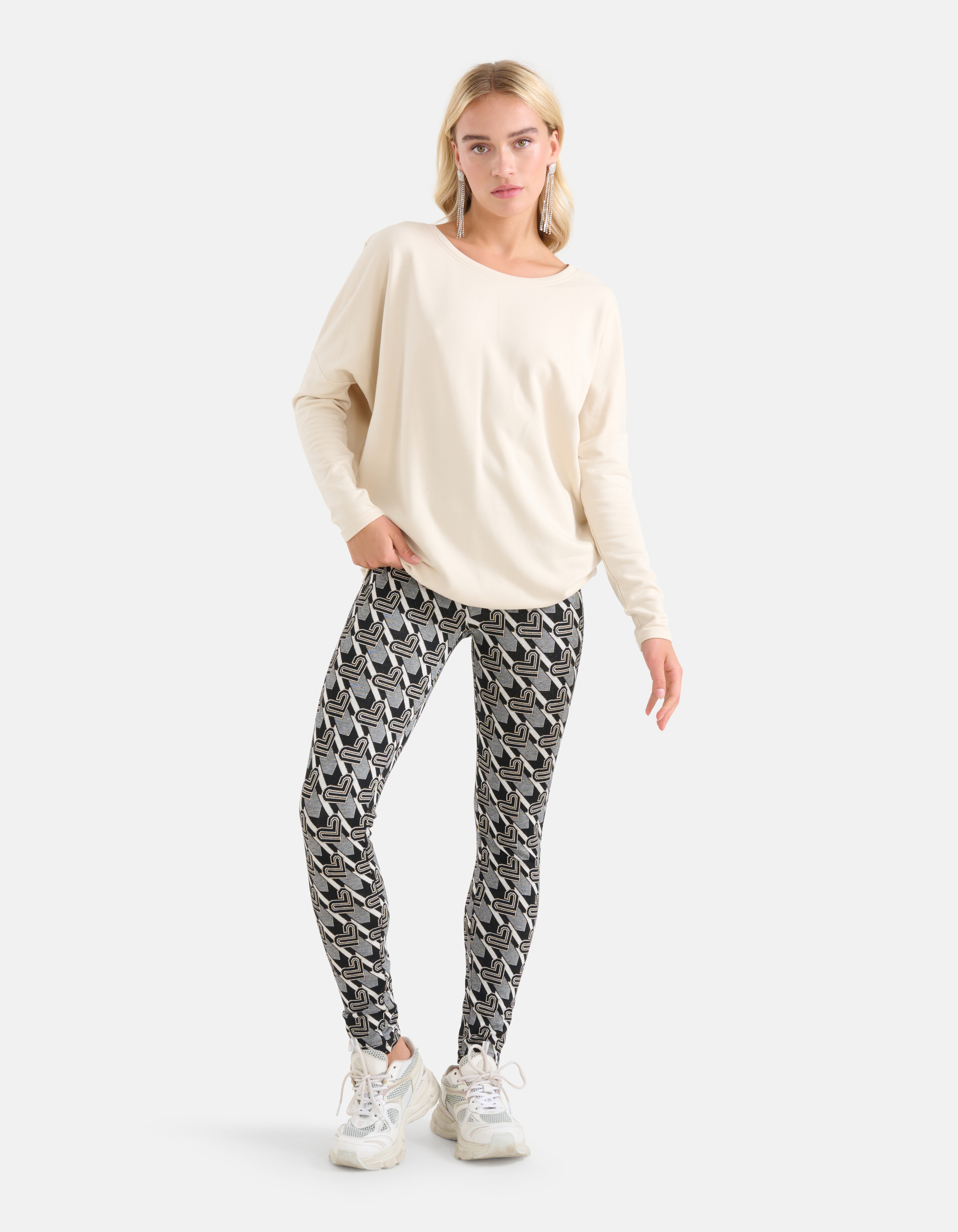 Basic Oberteil in Übergröße Off White SHOEBY WOMEN