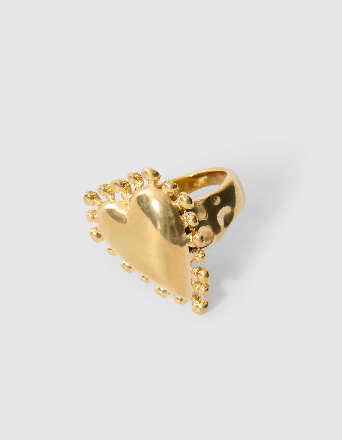 Dotted Heart Ring Gold SHOEBY ACCESSOIRES