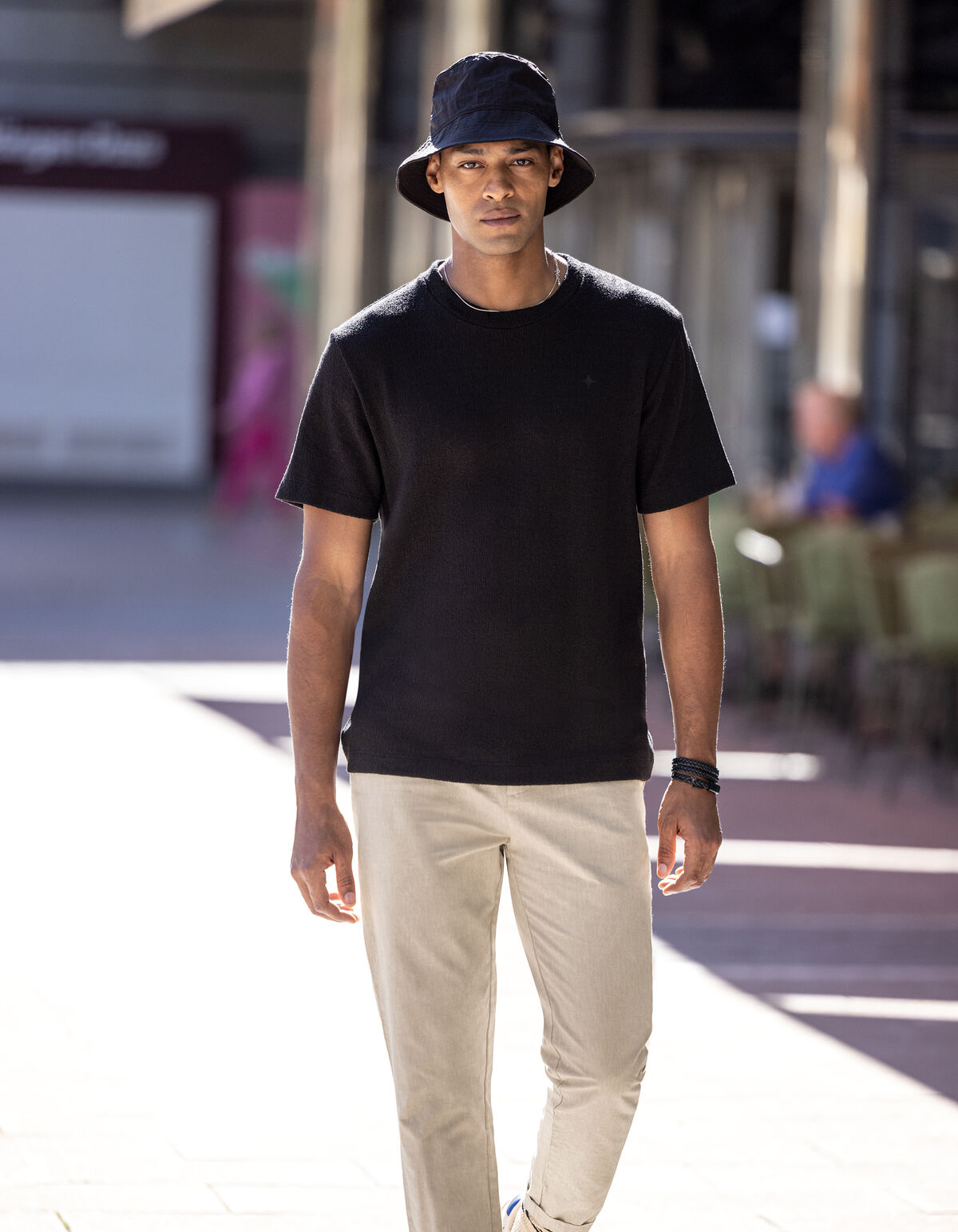 Boucle-T-Shirt Schwarz SHOEBY MEN