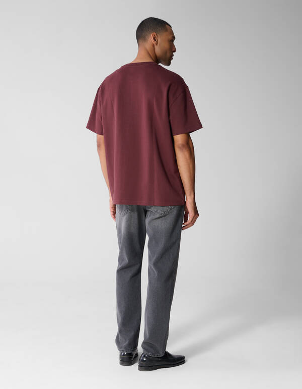 Basic Label T-Shirt Rot SHOEBY MEN