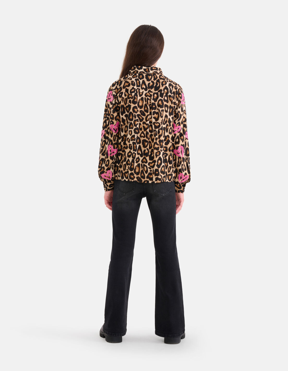 Bluse mit Leopardenmuster Braun SHOEBY GIRLS