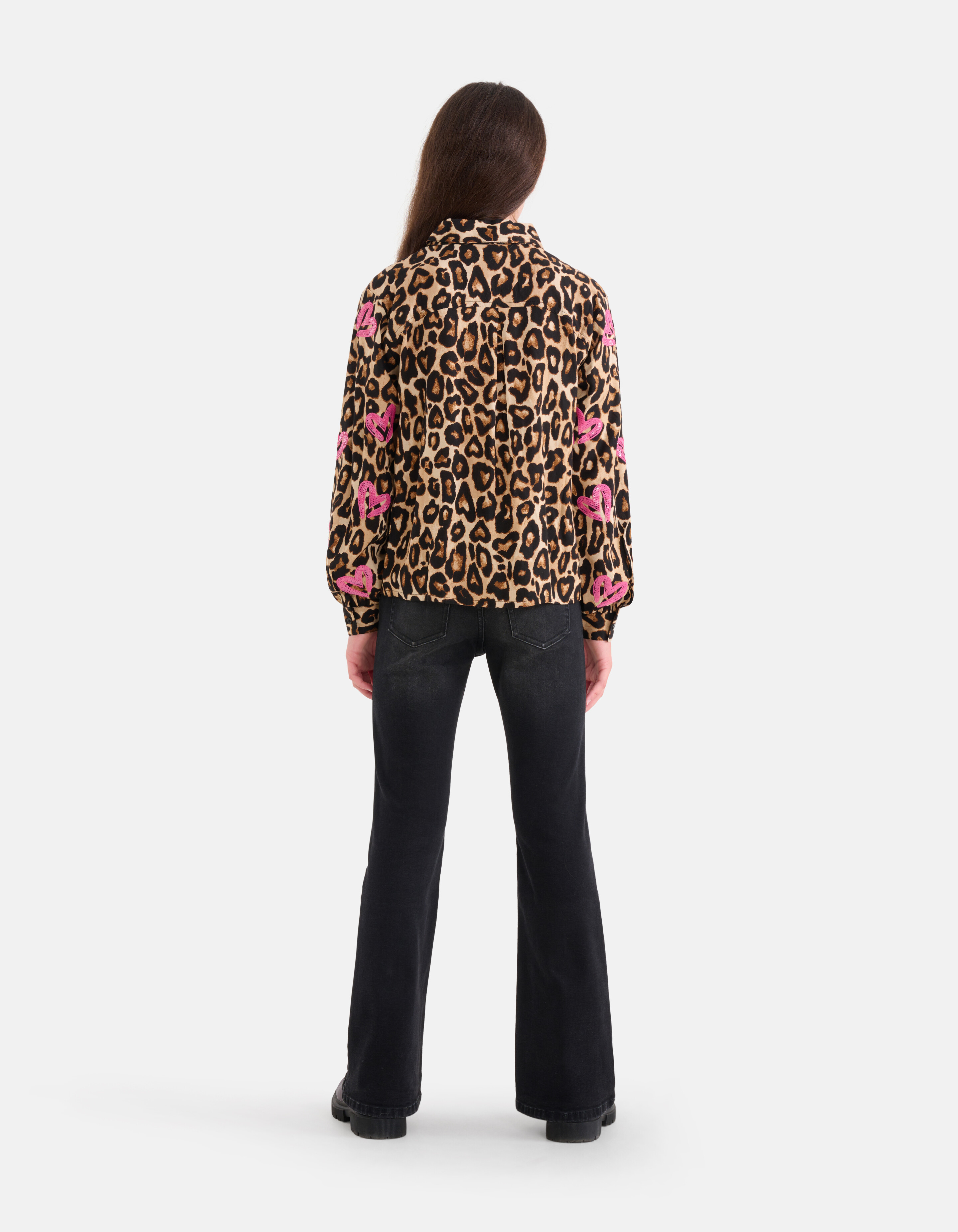 Bluse mit Leopardenmuster Braun SHOEBY GIRLS