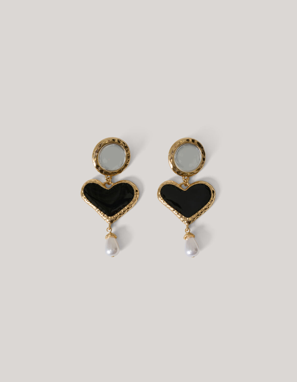 Herz-Perlen-Ohrringe SHOEBY ACCESSOIRES