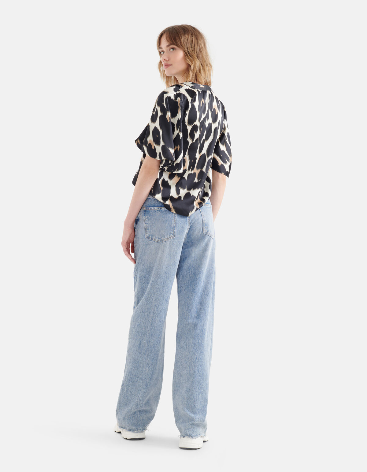 Leopard Top Off White SHOEBY WOMEN