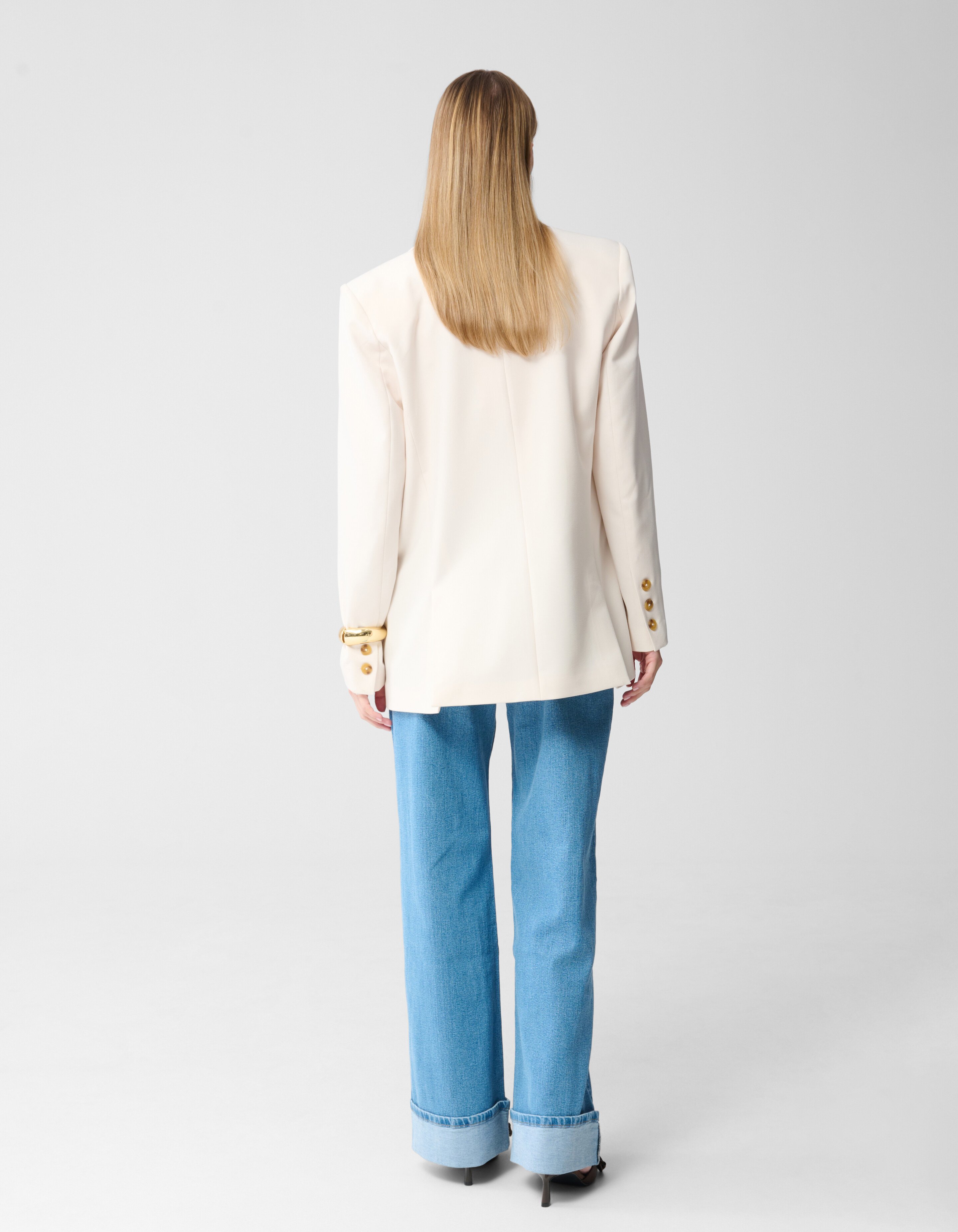 Klassische Jeans mit weitem Bein Hellblau SHOEBY WOMEN