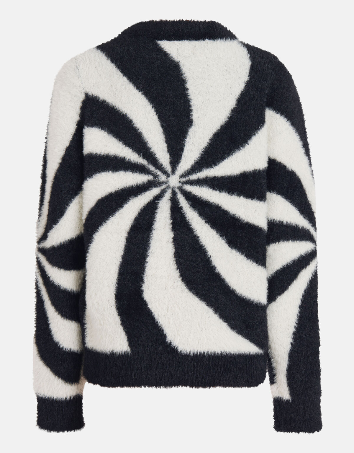 Bedruckter weicher Pullover Schwarz/Weiß SHOEBY GIRLS