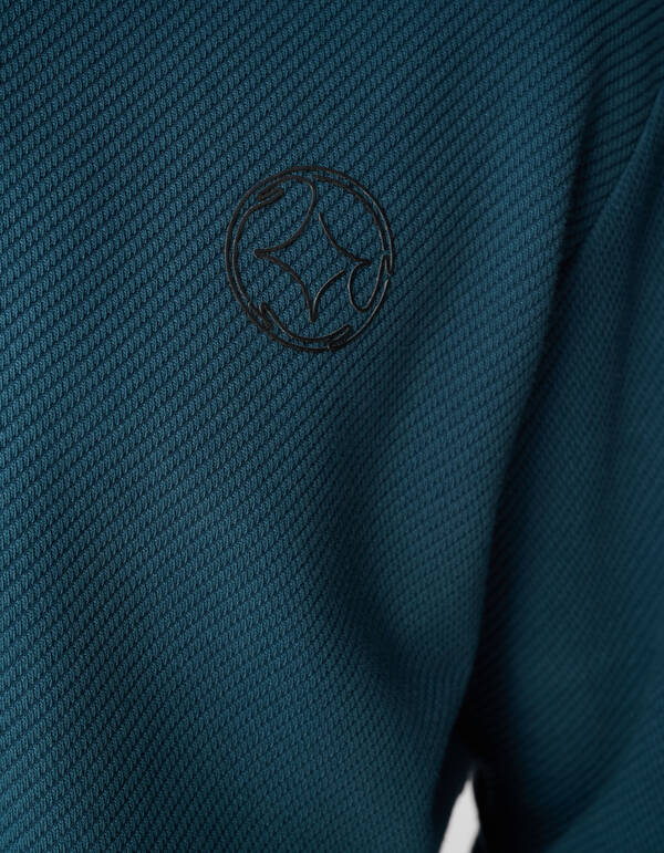 Halb-Zip-Pullover, dunkelgrün SHOEBY MEN