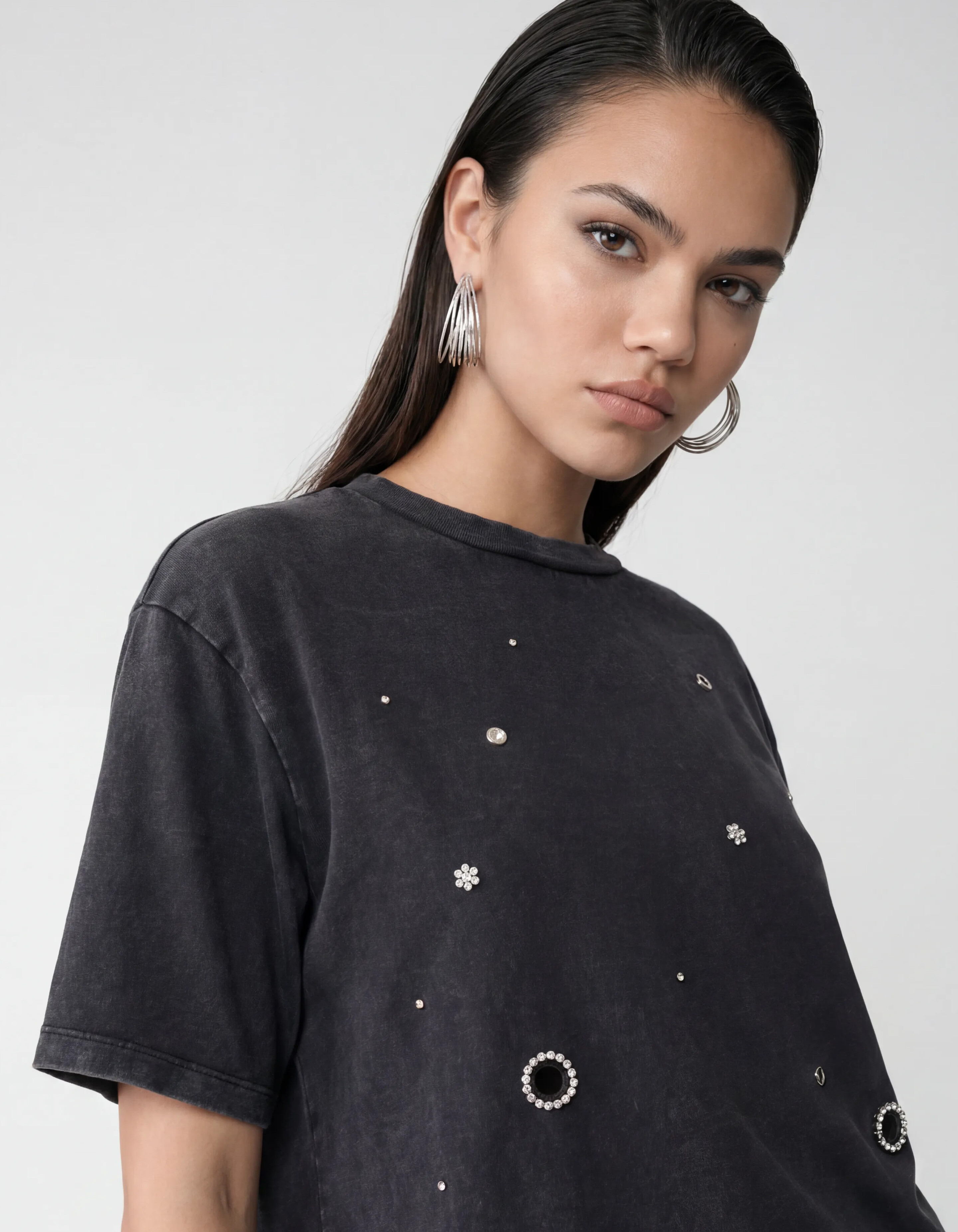 Multi-Hoop-Ohrringe Silber SHOEBY ACCESSOIRES