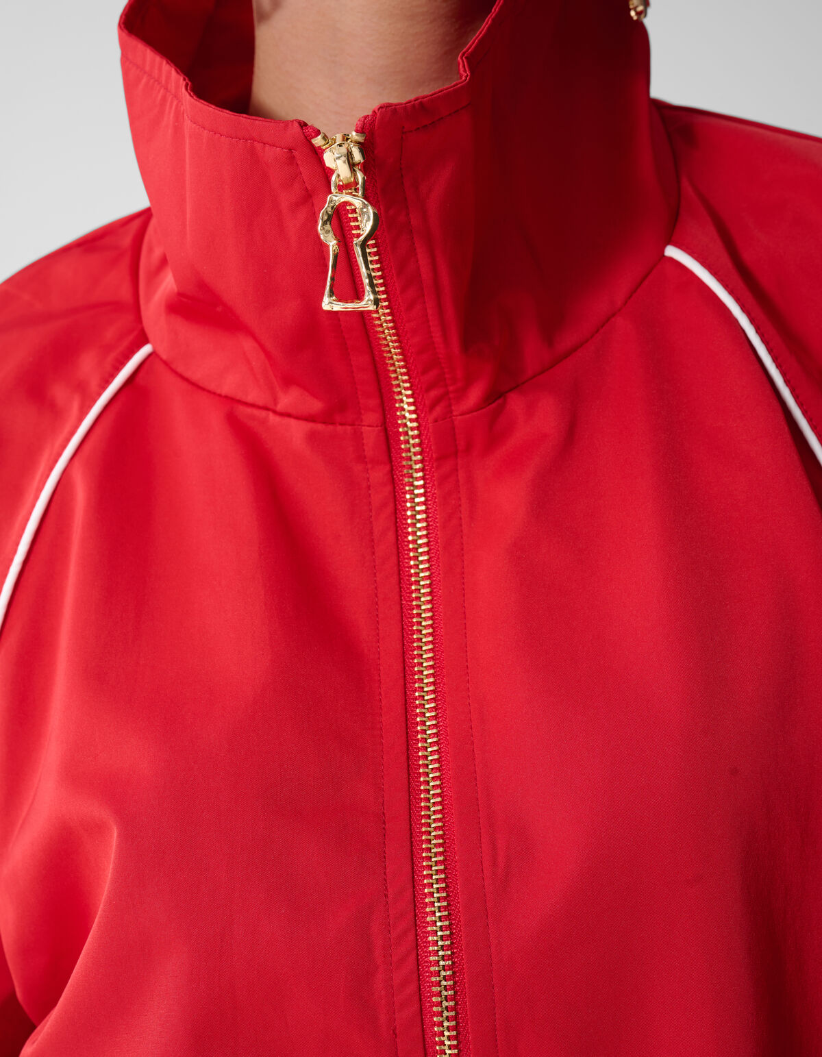 Sporty Piping Track Jacke Rot SHOEBY WOMEN