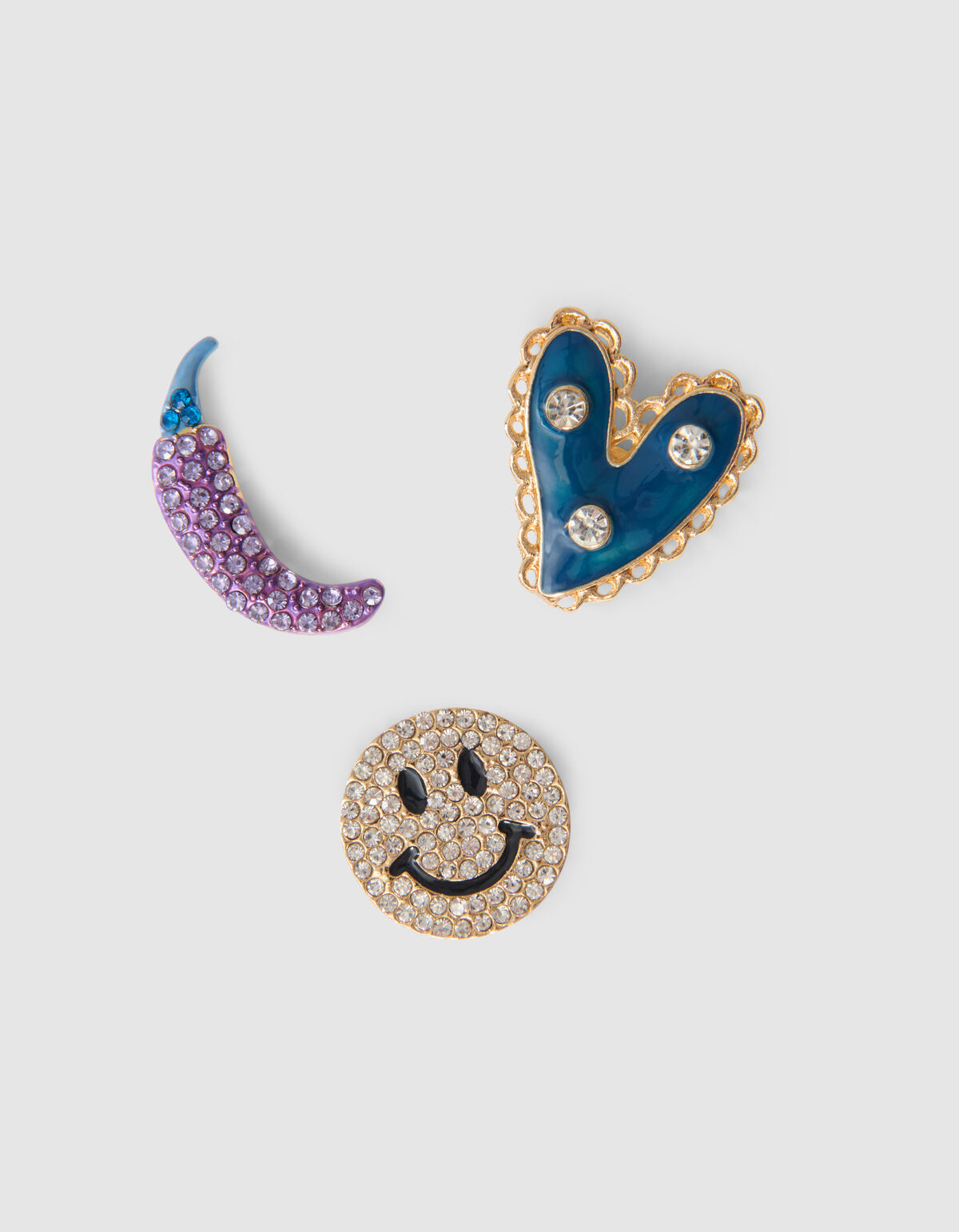 Icon Broschen Set Blau SHOEBY ACCESSOIRES