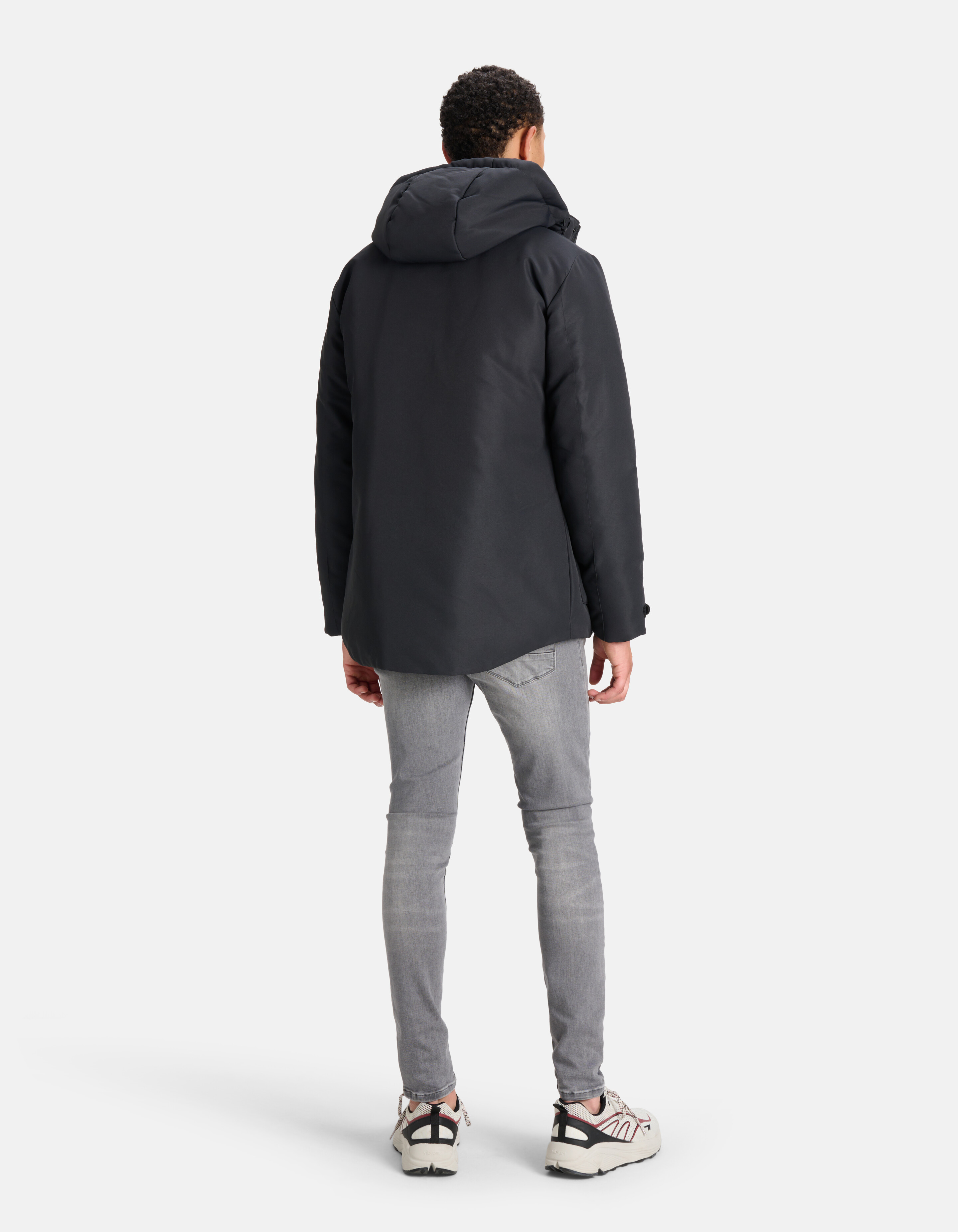 Dunkelgraue Parka-Jacke SHOEBY MEN