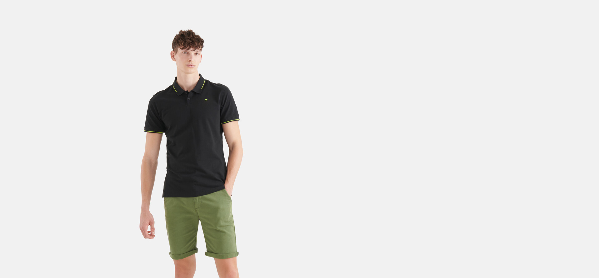 Basic Polo Schwarz SHOEBY MEN