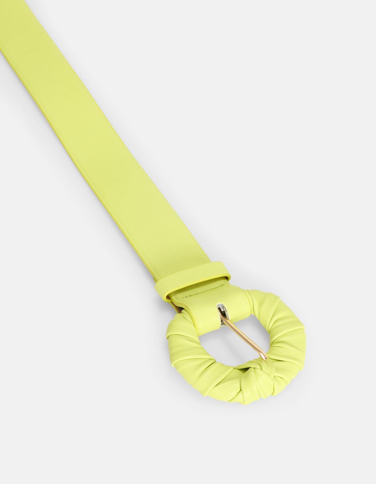 Taillengürtel mit gefalteter Schnalle Hellgrün SHOEBY ACCESSOIRES