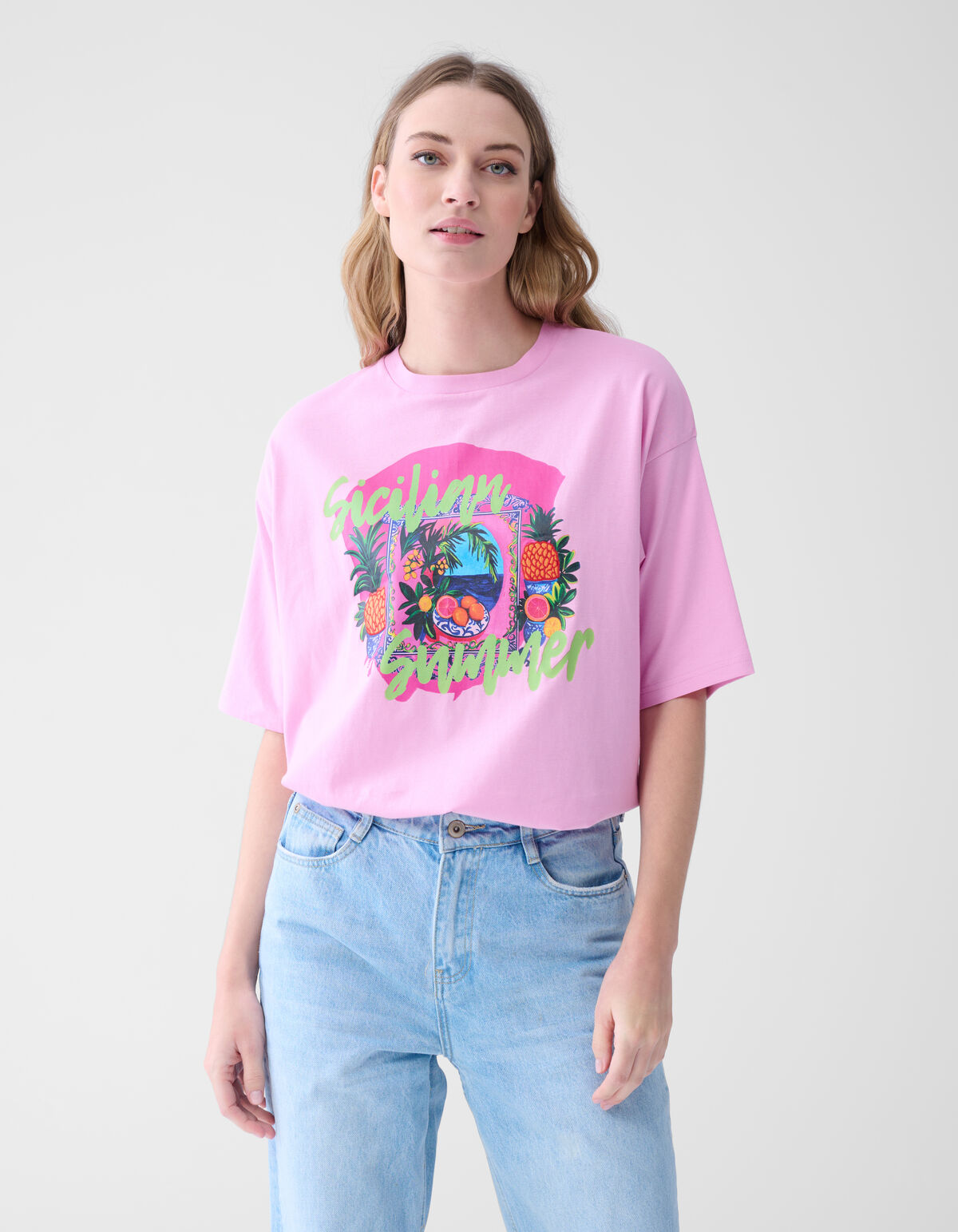 Kunstwerk T-shirt Rosa SHOEBY WOMEN