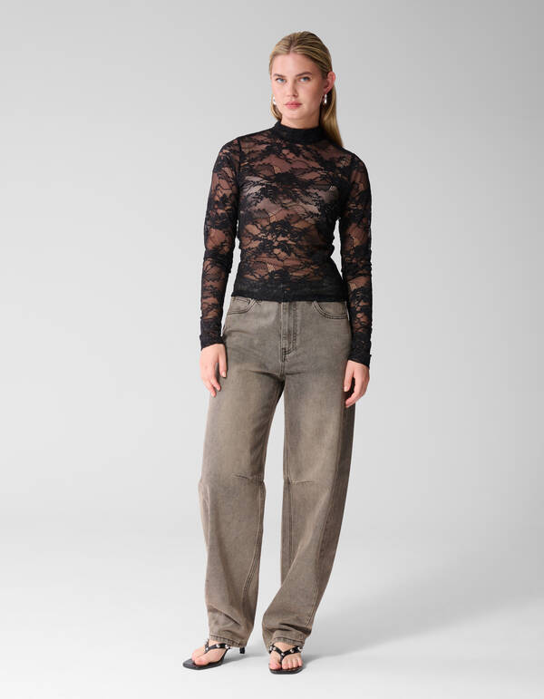 Spitzen Top Schwarz SHOEBY WOMEN