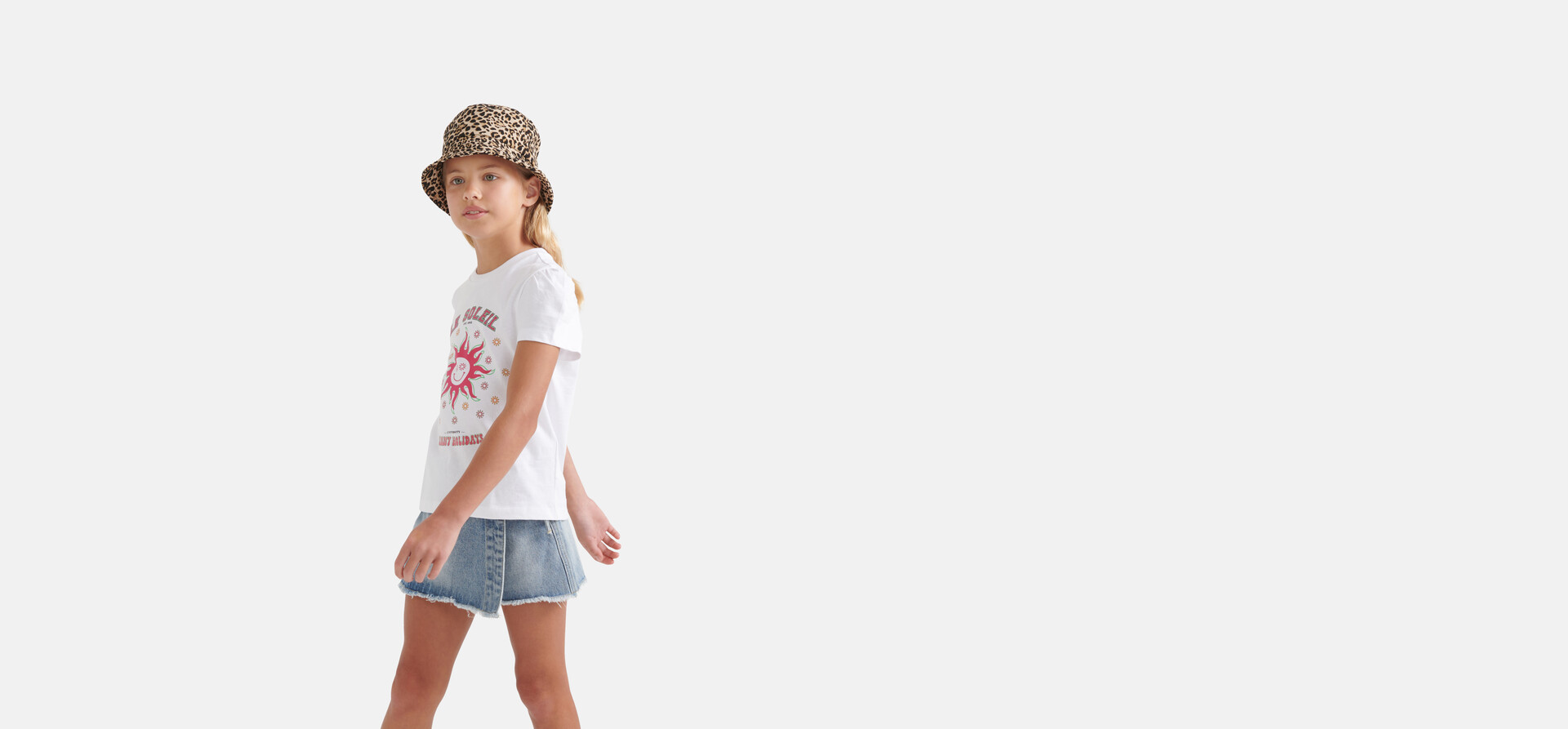 Printed T-Shirt Weiß SHOEBY GIRLS