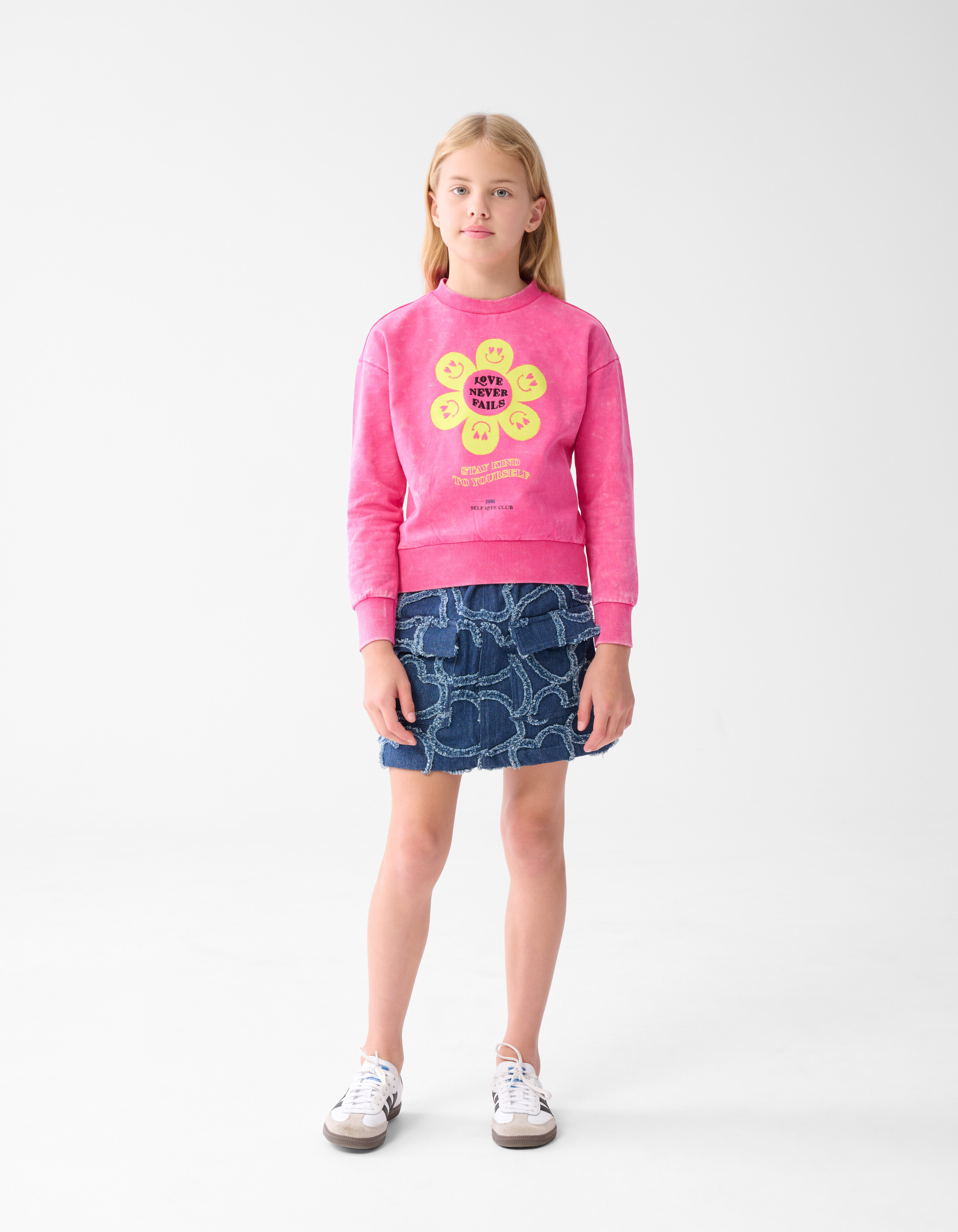 Blumen-Pullover Rosa SHOEBY GIRLS