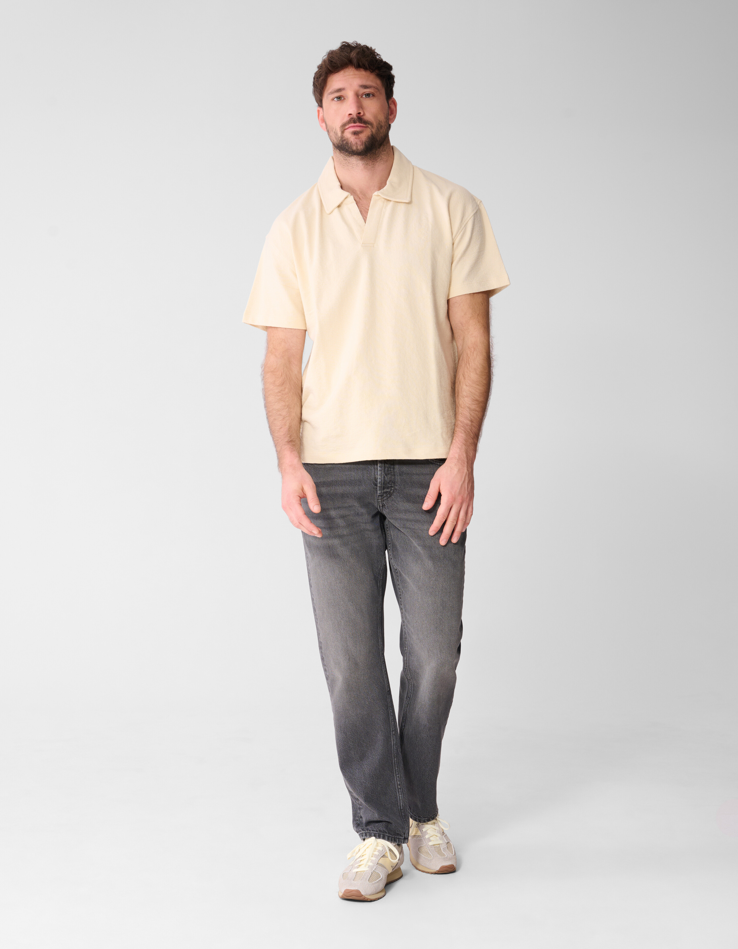 Relaxed Polo Hellgelb SHOEBY MEN