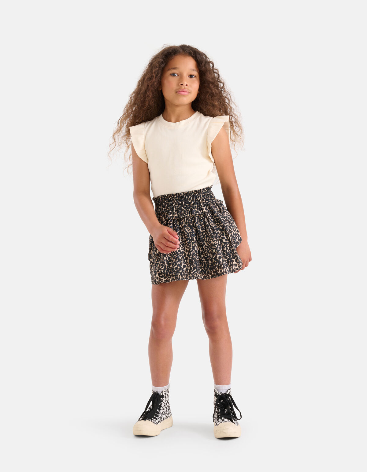 Abstract Print Rok Bruin SHOEBY GIRLS