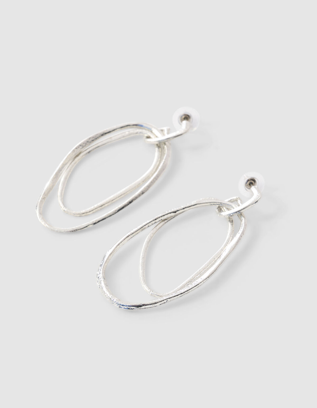 Ovale Ohrringe Silber SHOEBY ACCESSOIRES