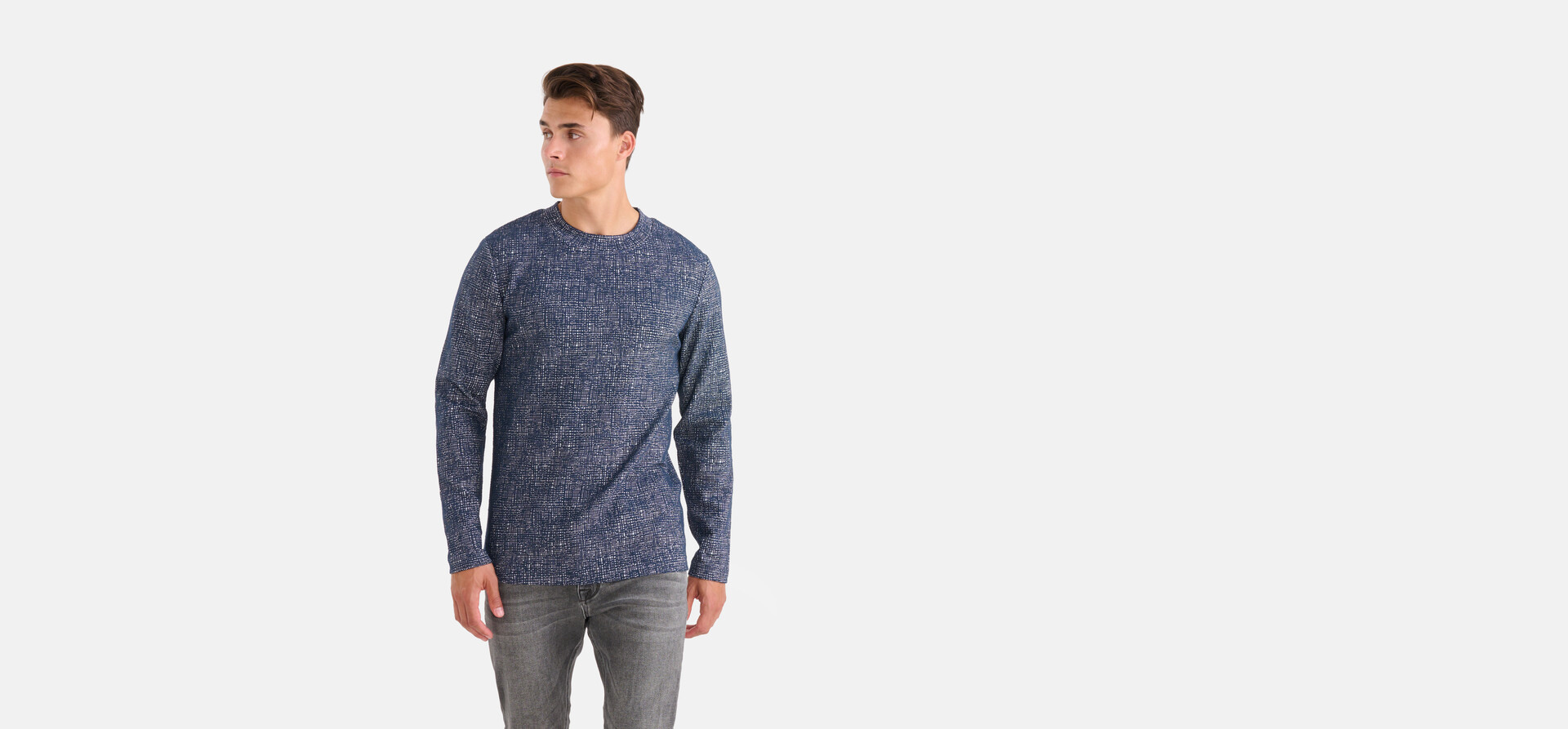 Grafik-T-Shirt Dunkelblau SHOEBY MEN