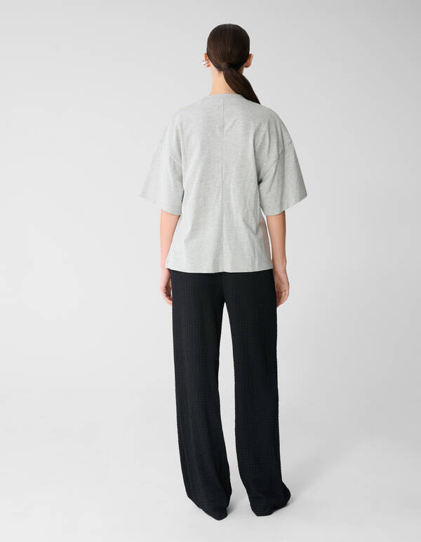 Knot T-Shirt Hellgrau SHOEBY WOMEN