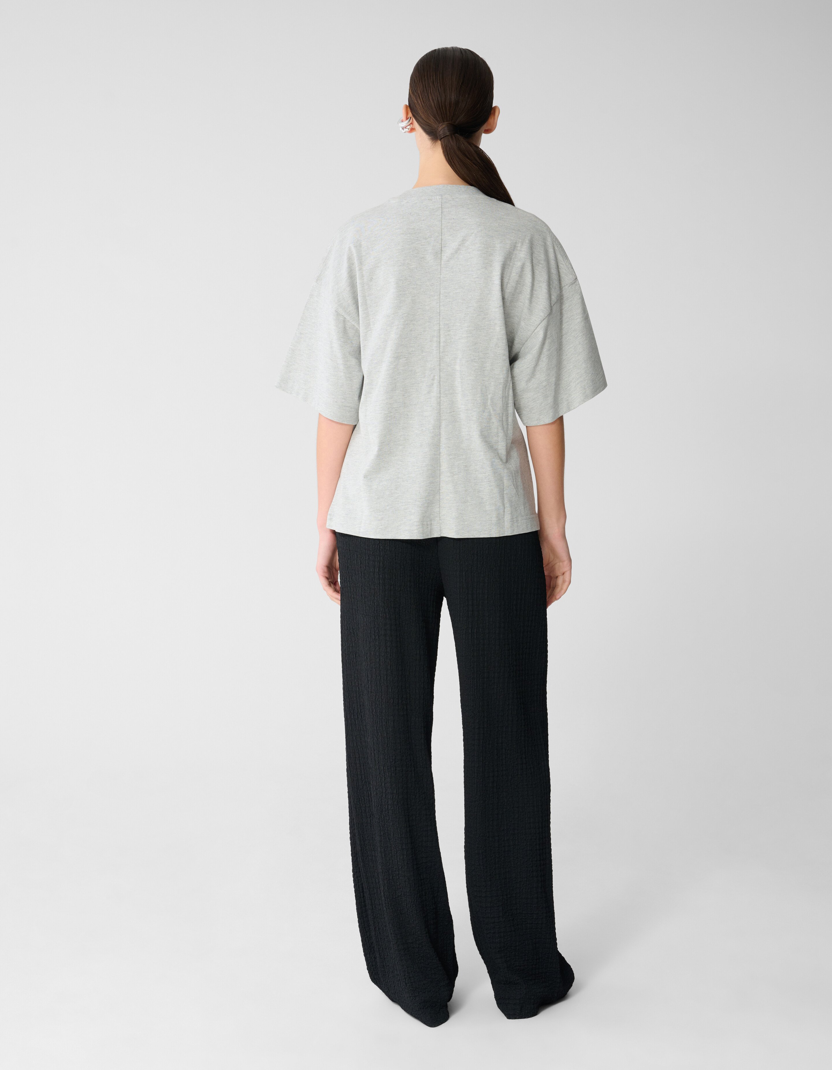 Knot T-Shirt Hellgrau SHOEBY WOMEN