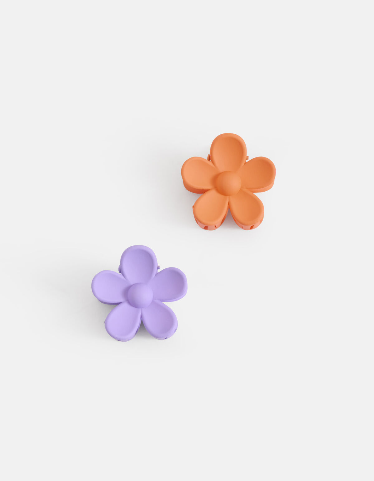 Bloemen Haarclip Set Lila/Oranje SHOEBY ACCESSOIRES