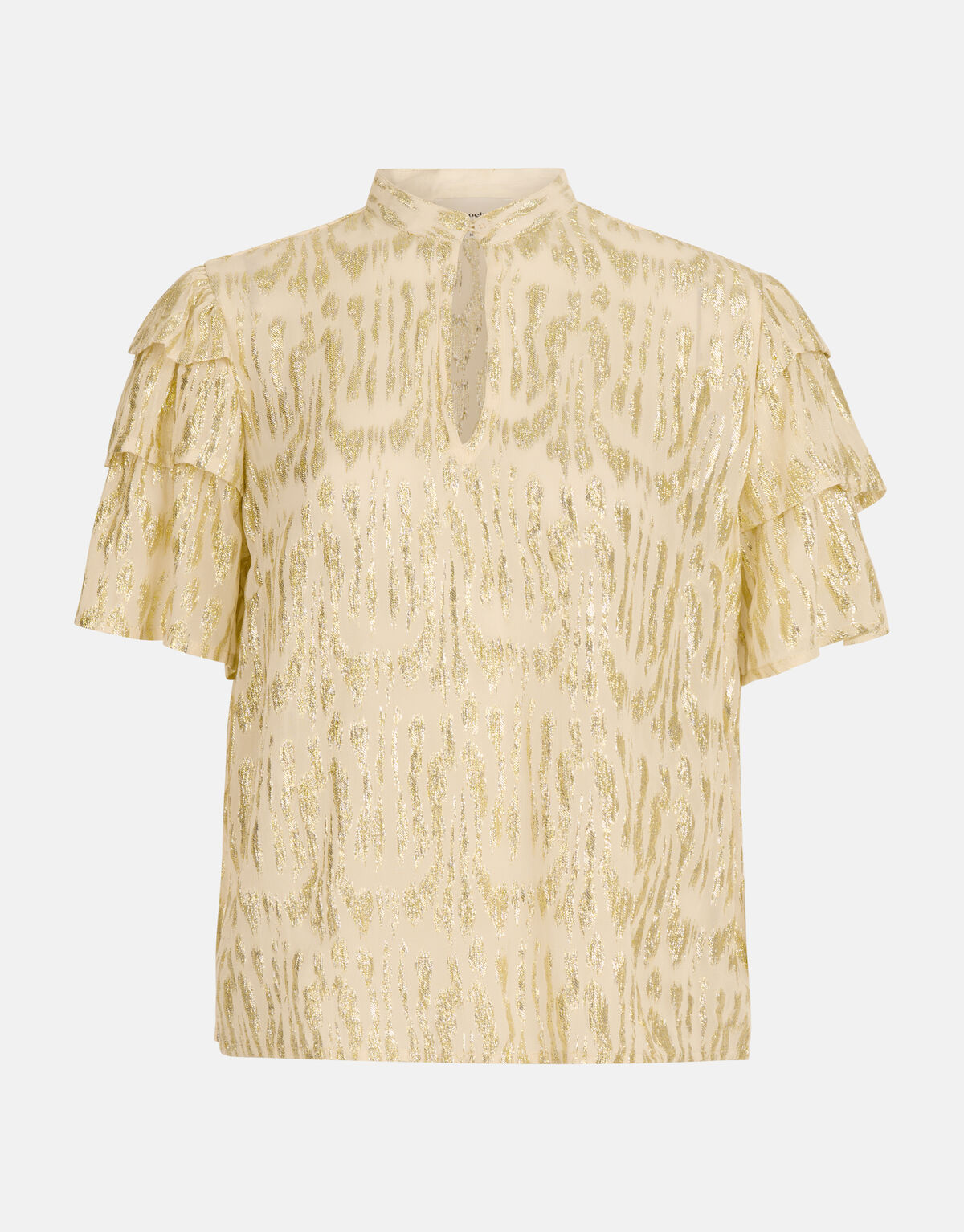 Jacquard-Lurex-Top Beige SHOEBY WOMEN