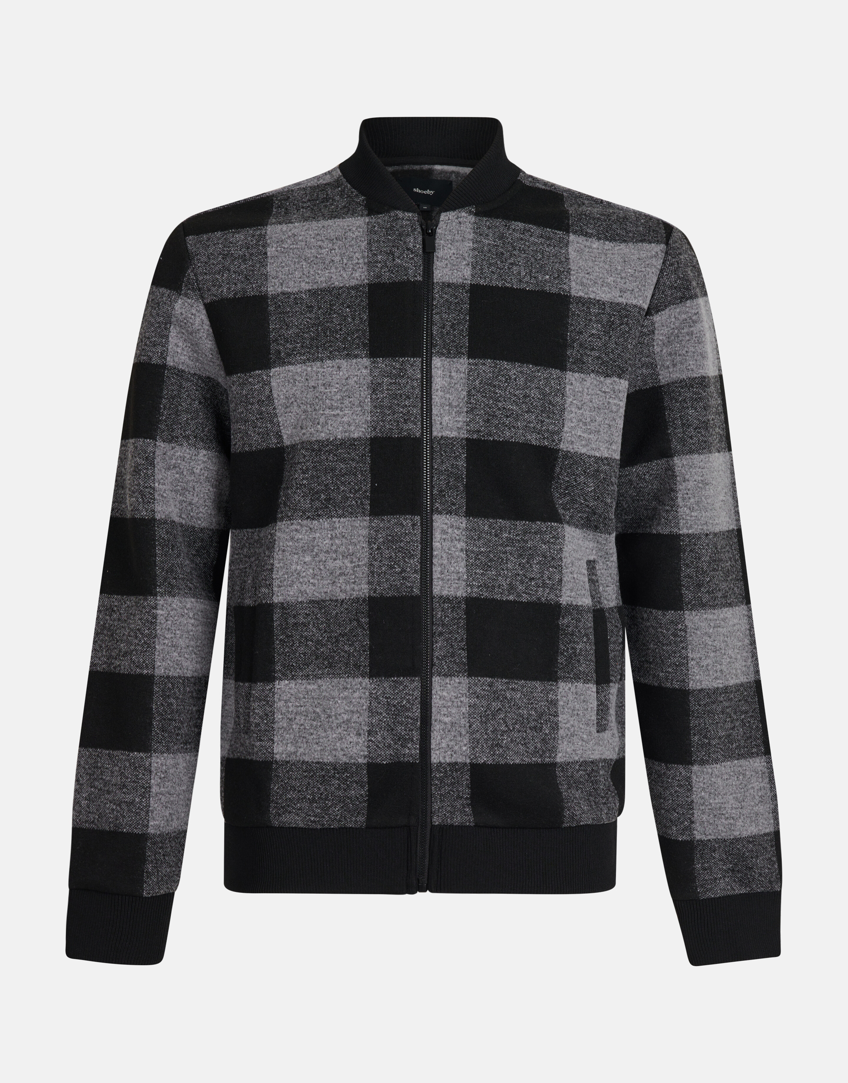 Karierte Bomberjacke Grau SHOEBY MEN